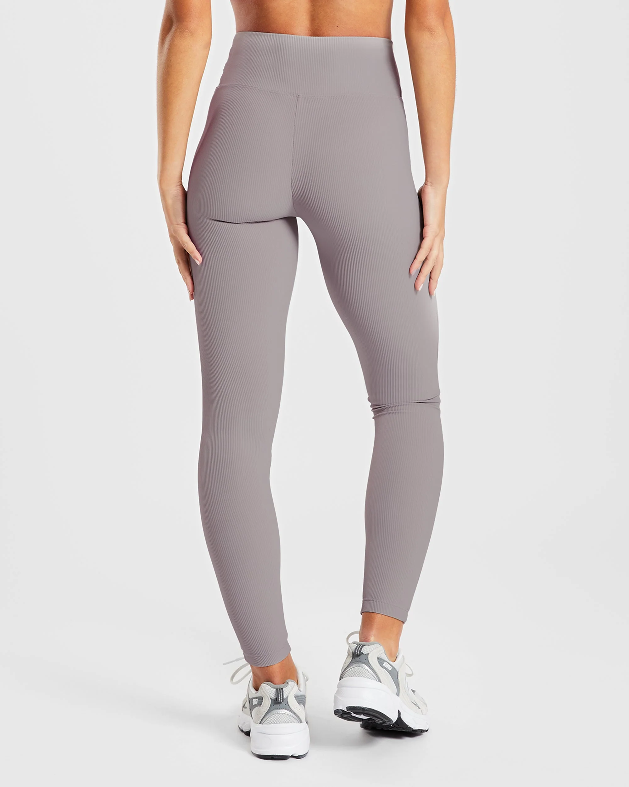 Sculpt Ribbed Leggings - Fog Gris - Image 2