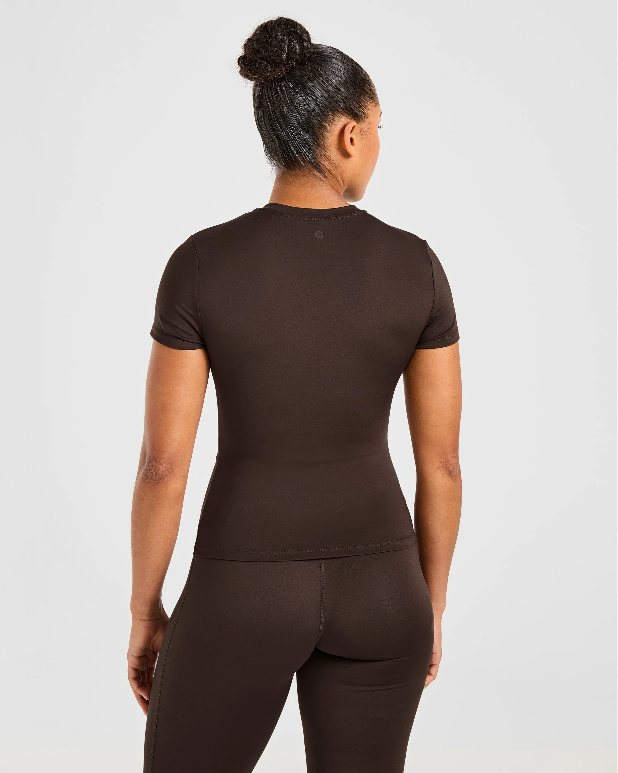 Sculpt T Shirt - Deep Cocoa Brun - Image 2