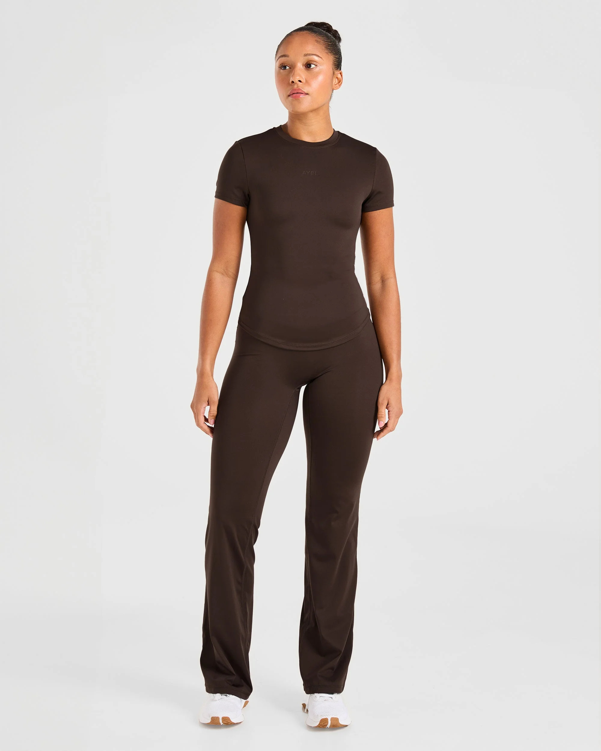 Sculpt T Shirt - Deep Cocoa Brun - Image 3