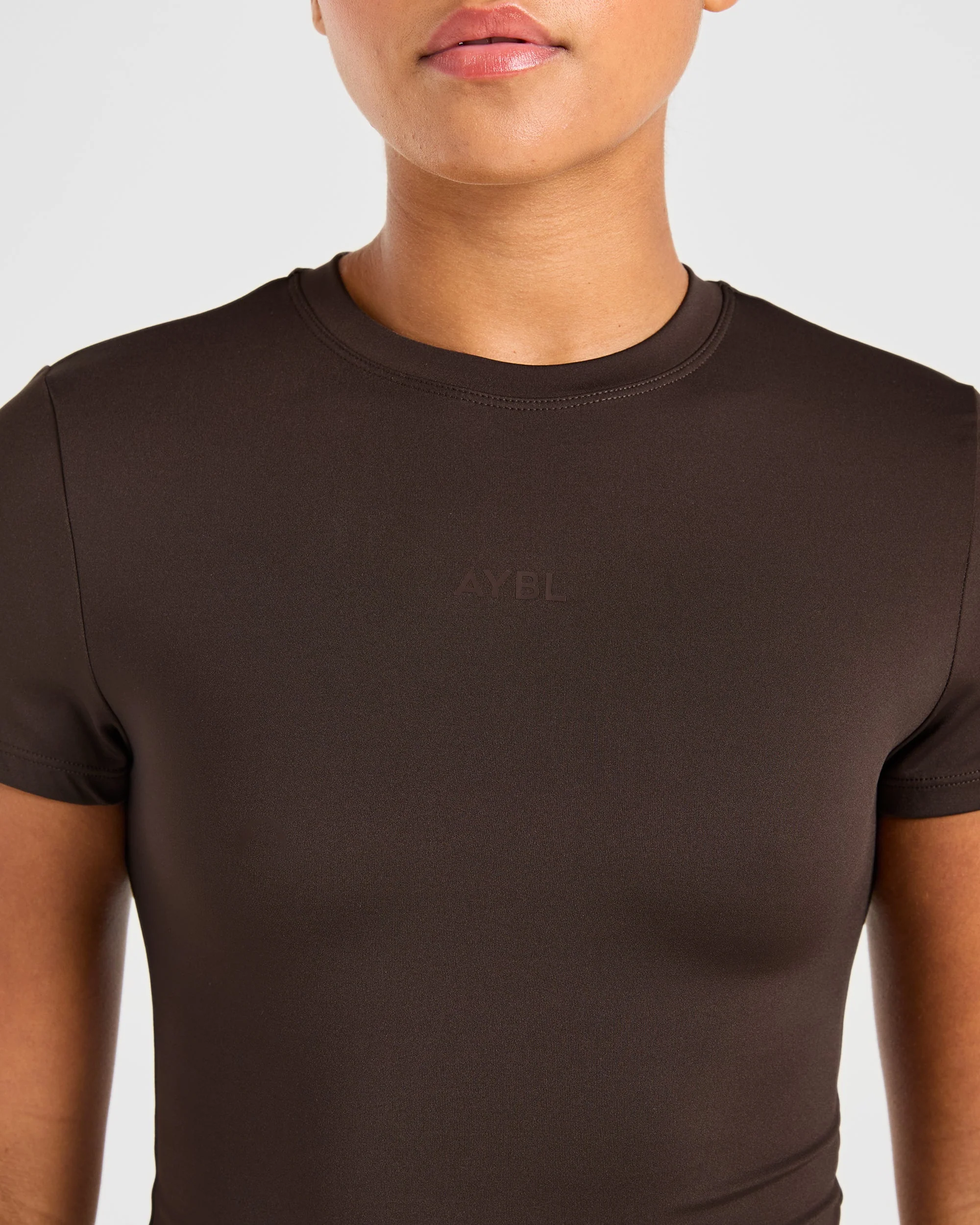 Sculpt T Shirt - Deep Cocoa Brun - Image 5