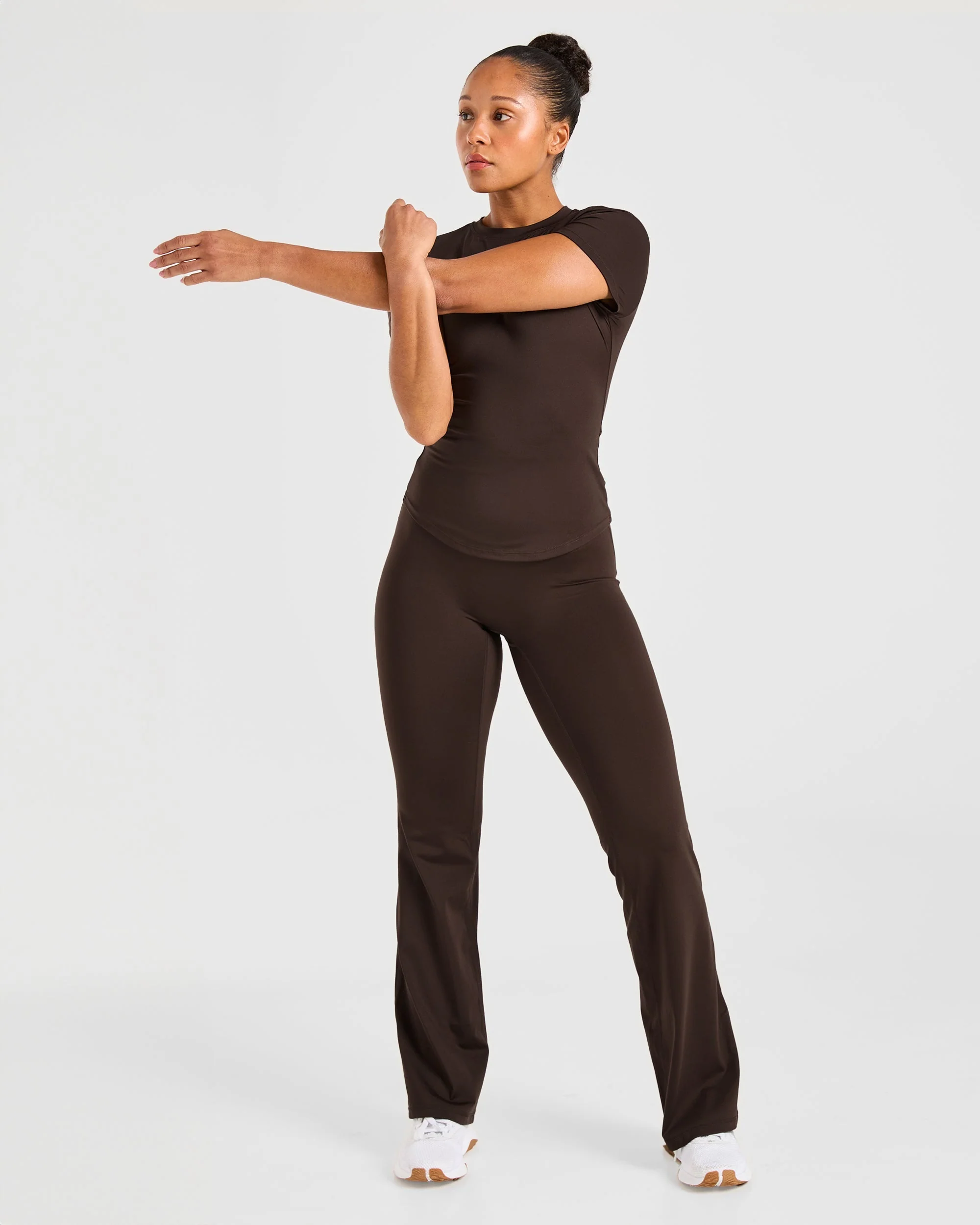 Sculpt T Shirt - Deep Cocoa Brun - Image 7