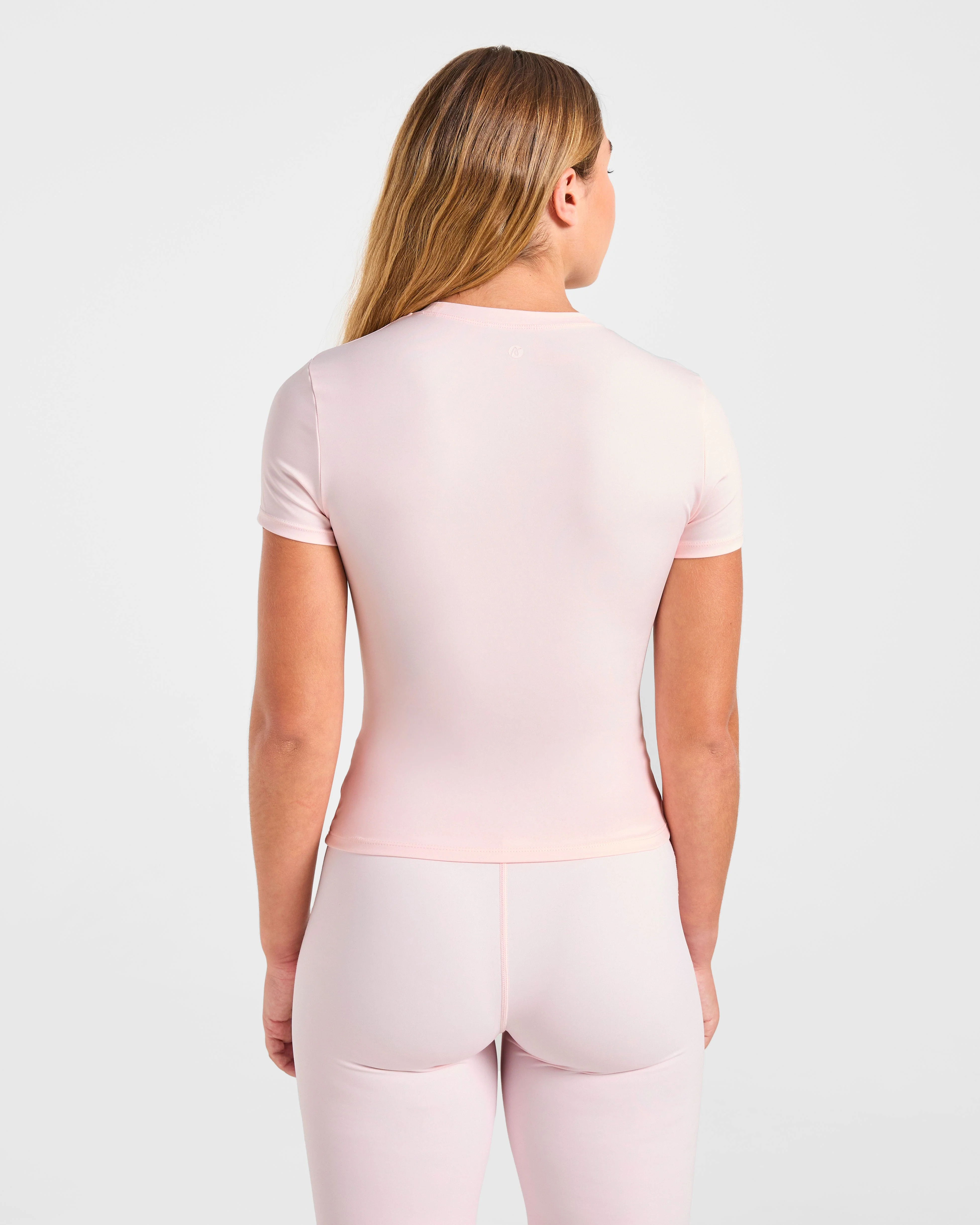 Sculpt T Shirt - Pastel Rose - Image 2