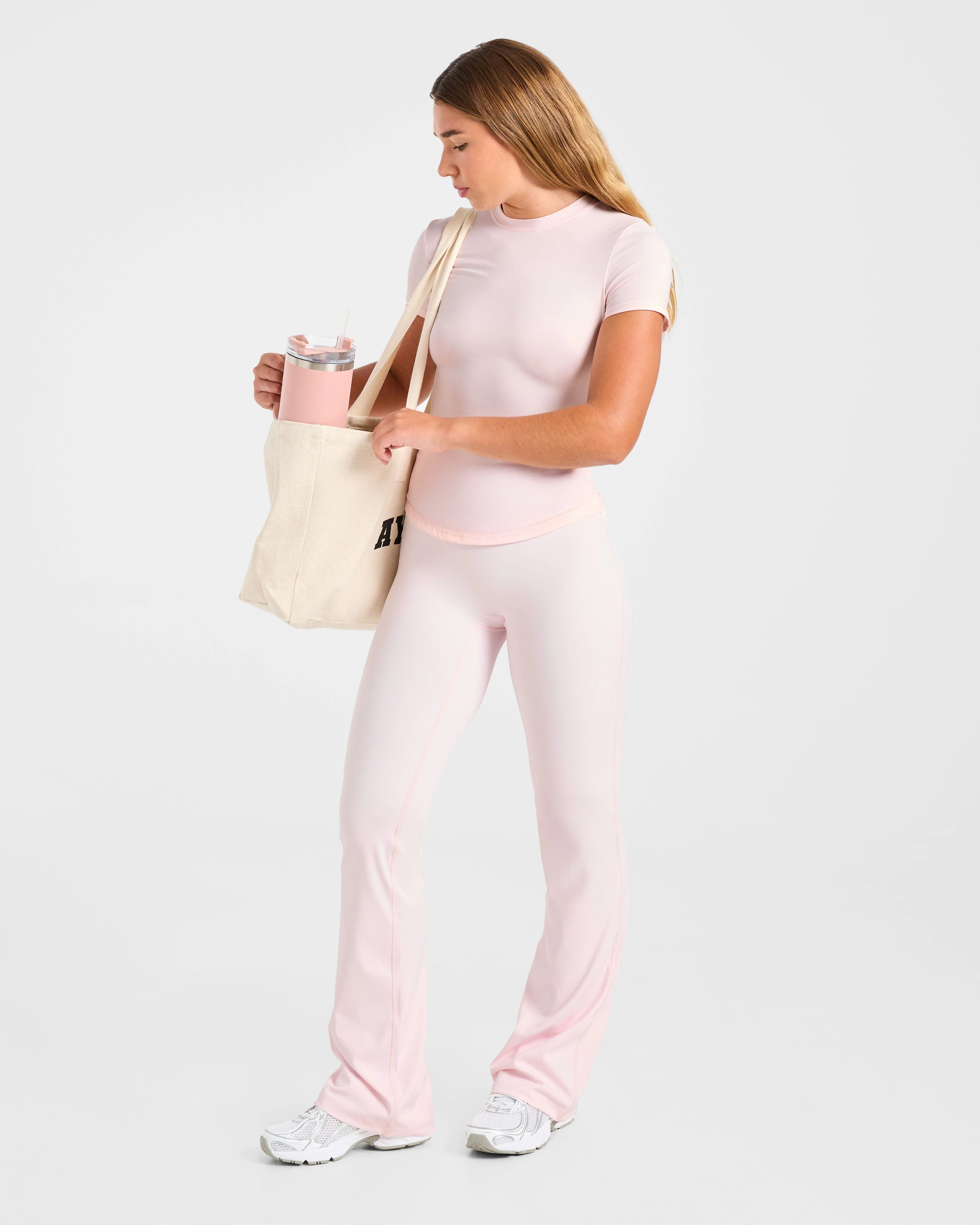 Sculpt T Shirt - Pastel Rose - Image 7