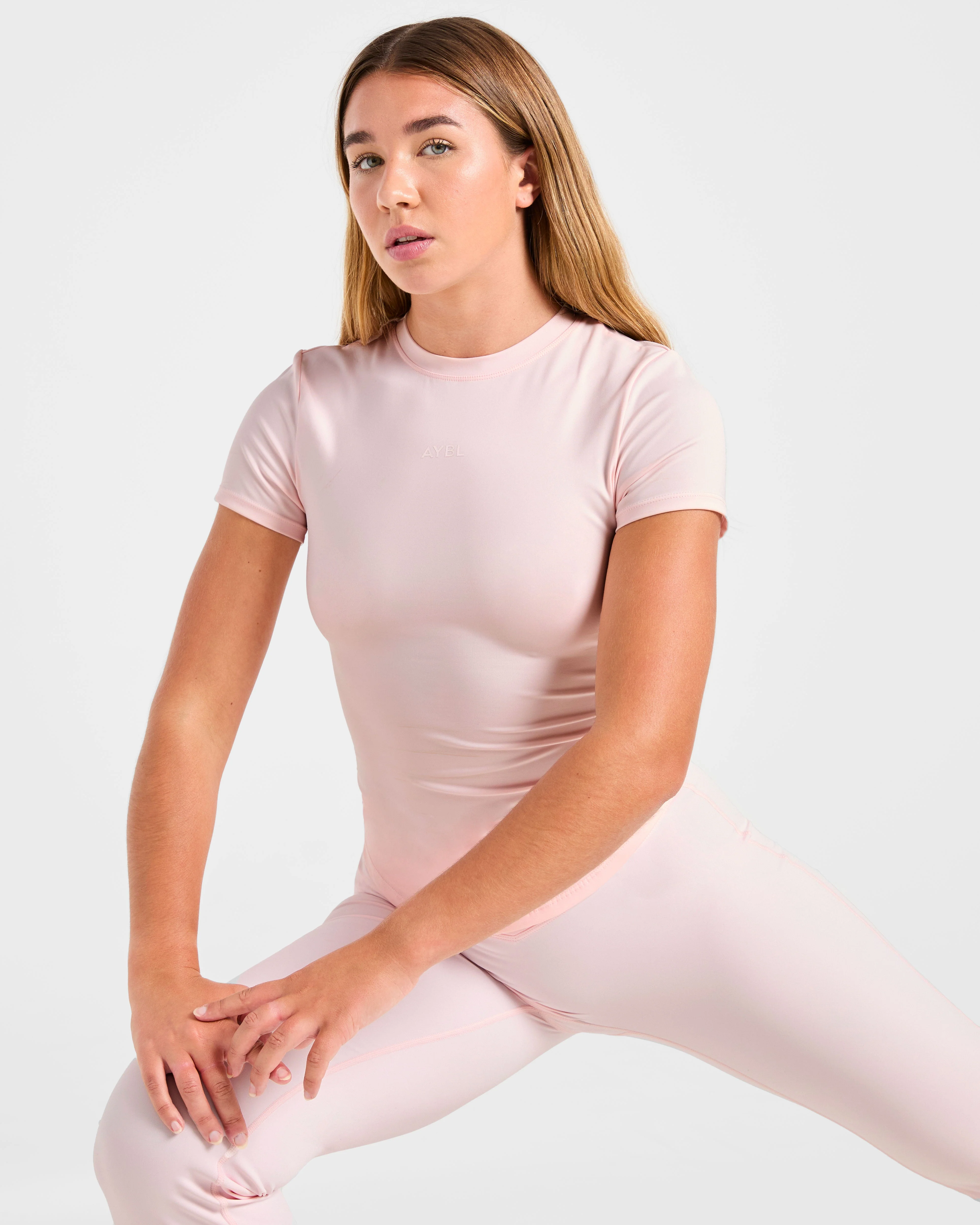 Sculpt T Shirt - Pastel Rose - Image 8