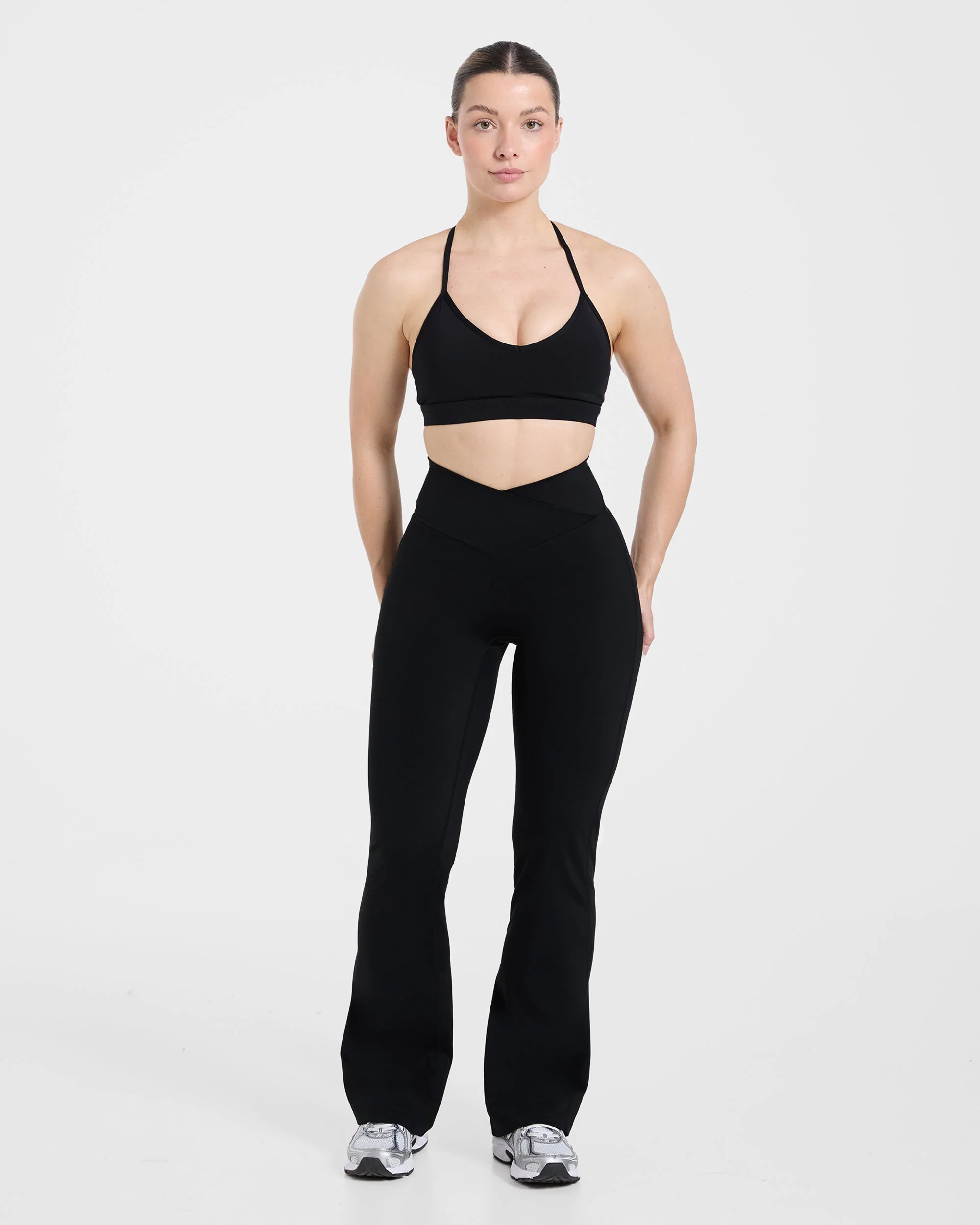 Sculpt Wrap Flared Leggings - Noir - Image 3