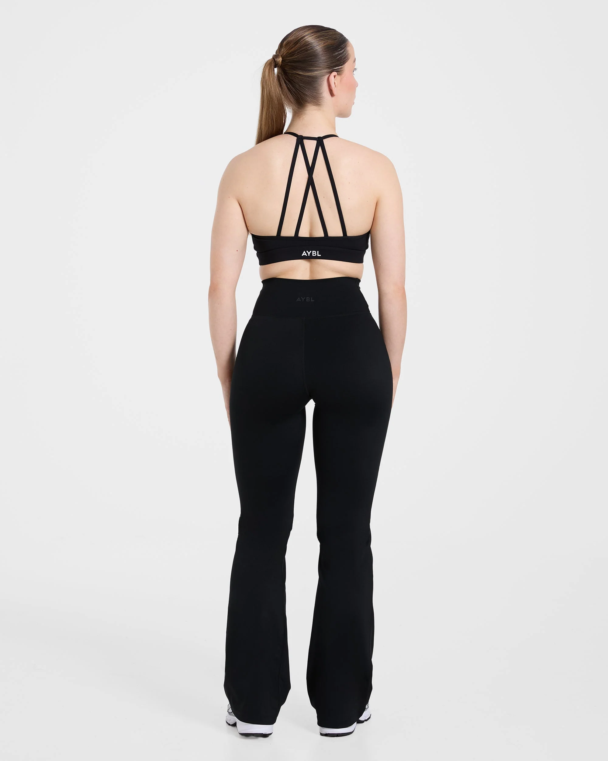 Sculpt Wrap Flared Leggings - Noir - Image 4