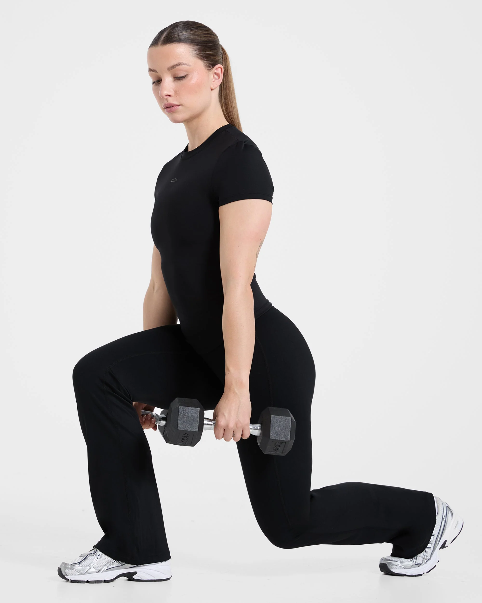 Sculpt Wrap Flared Leggings - Noir - Image 8