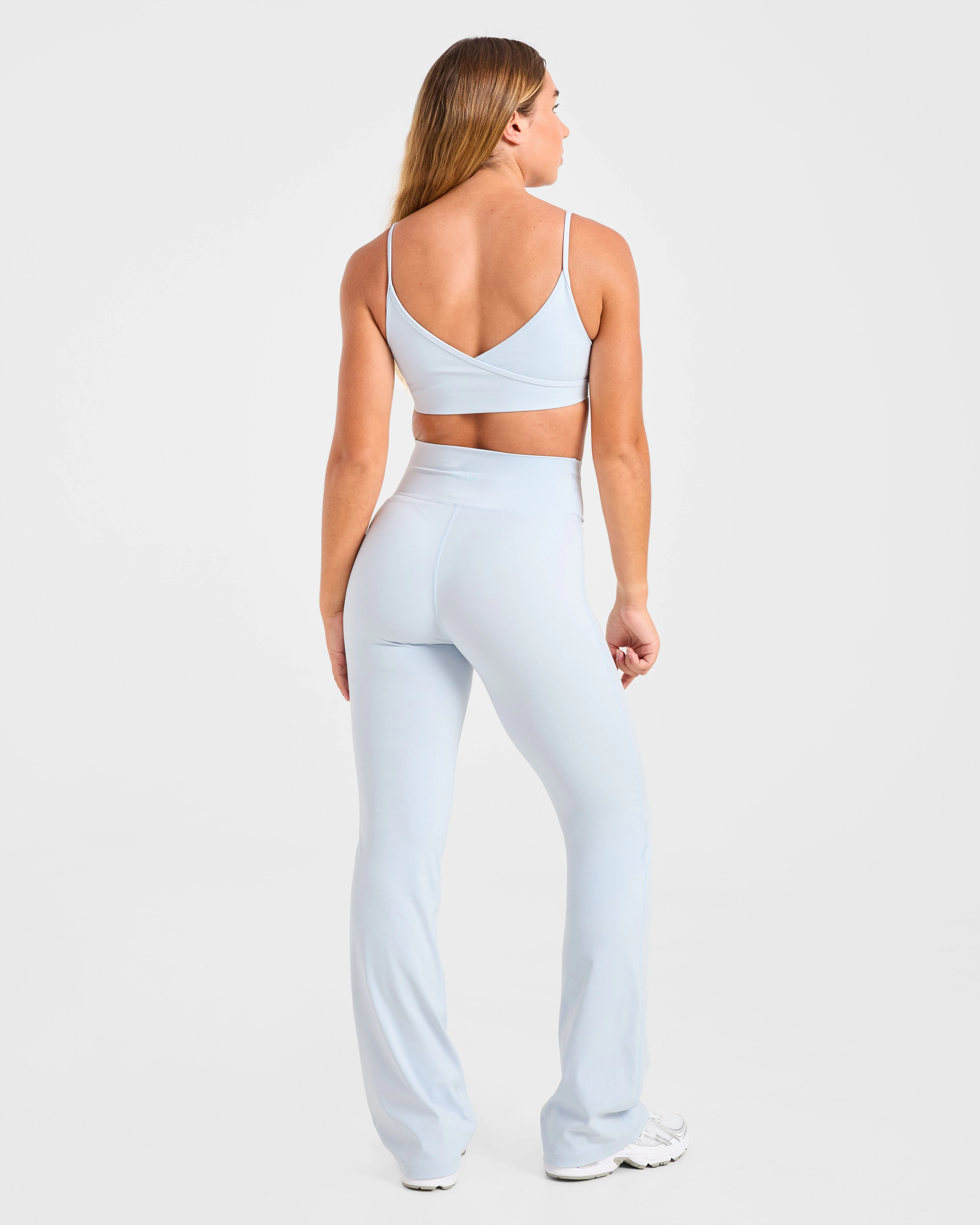 Sculpt Wrap Flared Leggings - Iced Bleu - Image 4