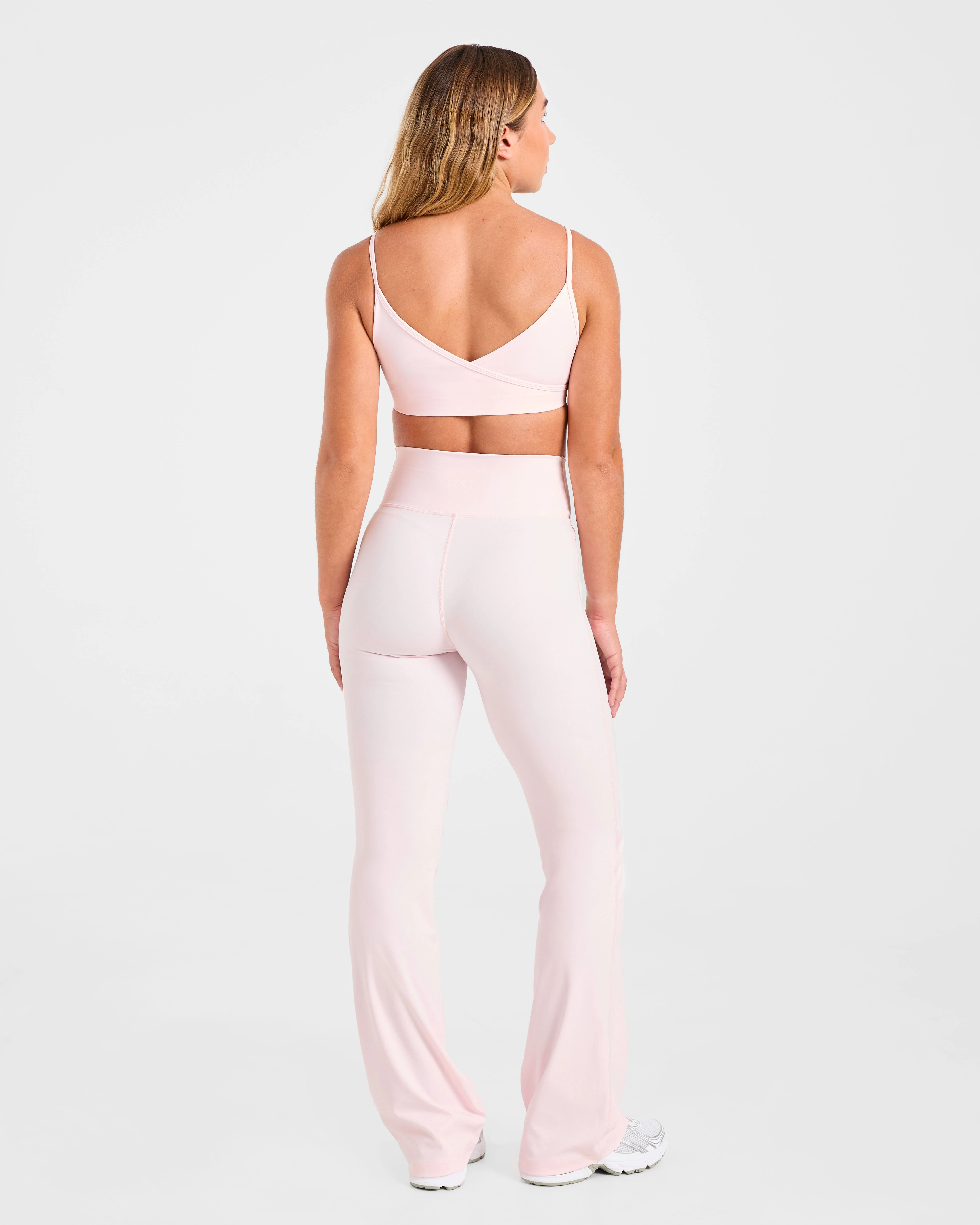 Sculpt Wrap Flared Leggings - Iced Rose - Image 4