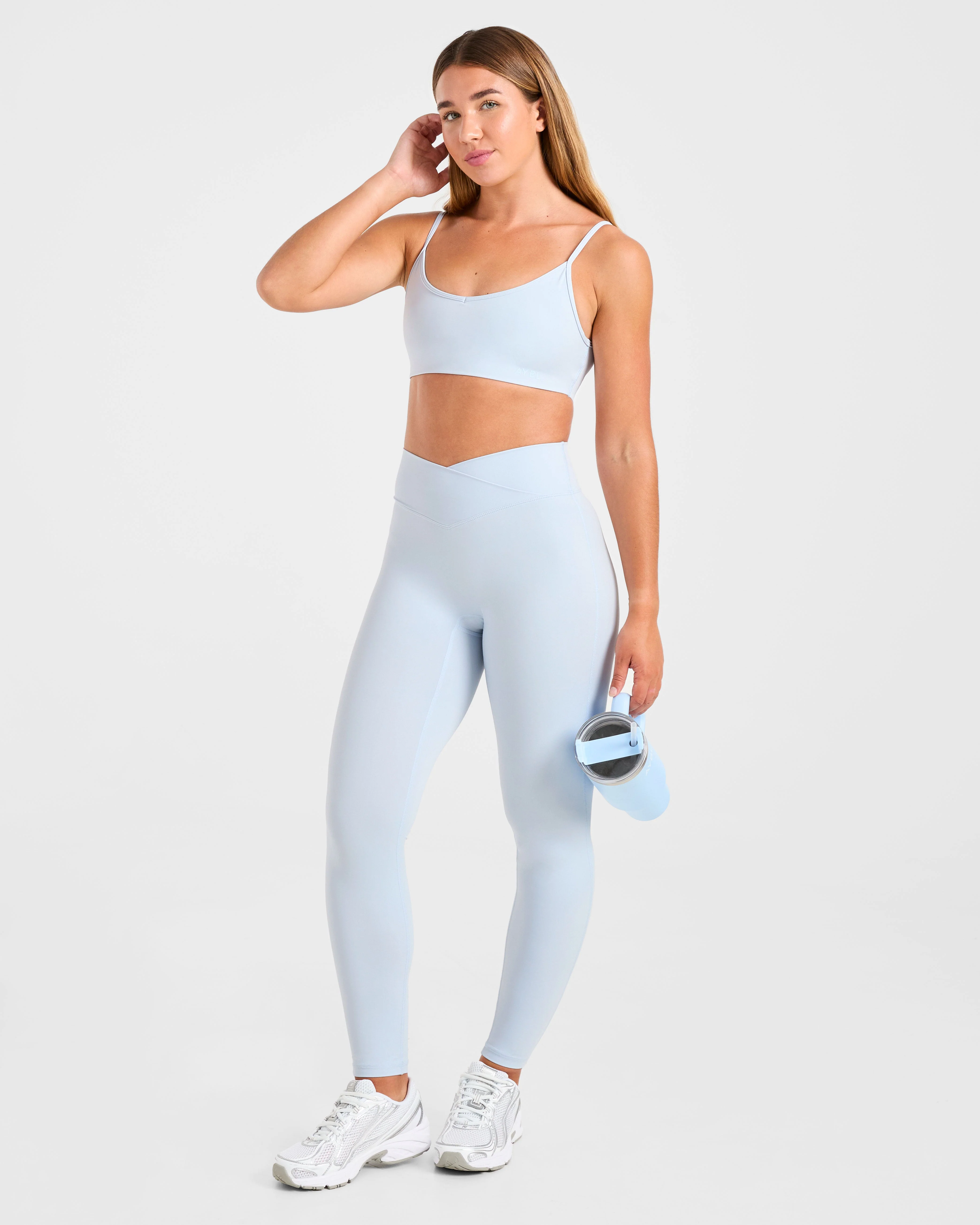 Sculpt Wrap Leggings - Iced Bleu - Image 7