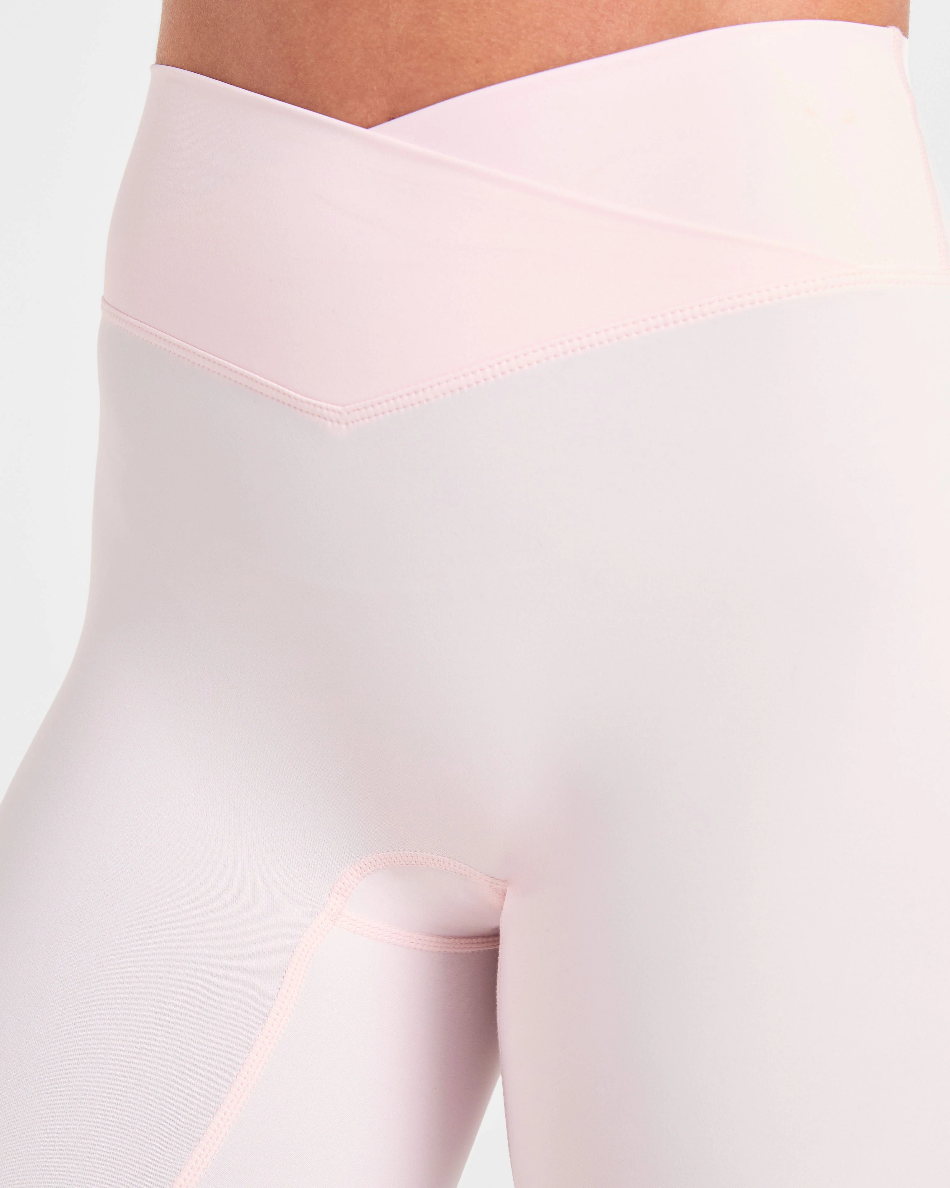 Sculpt Wrap Leggings - Iced Rose - Image 5