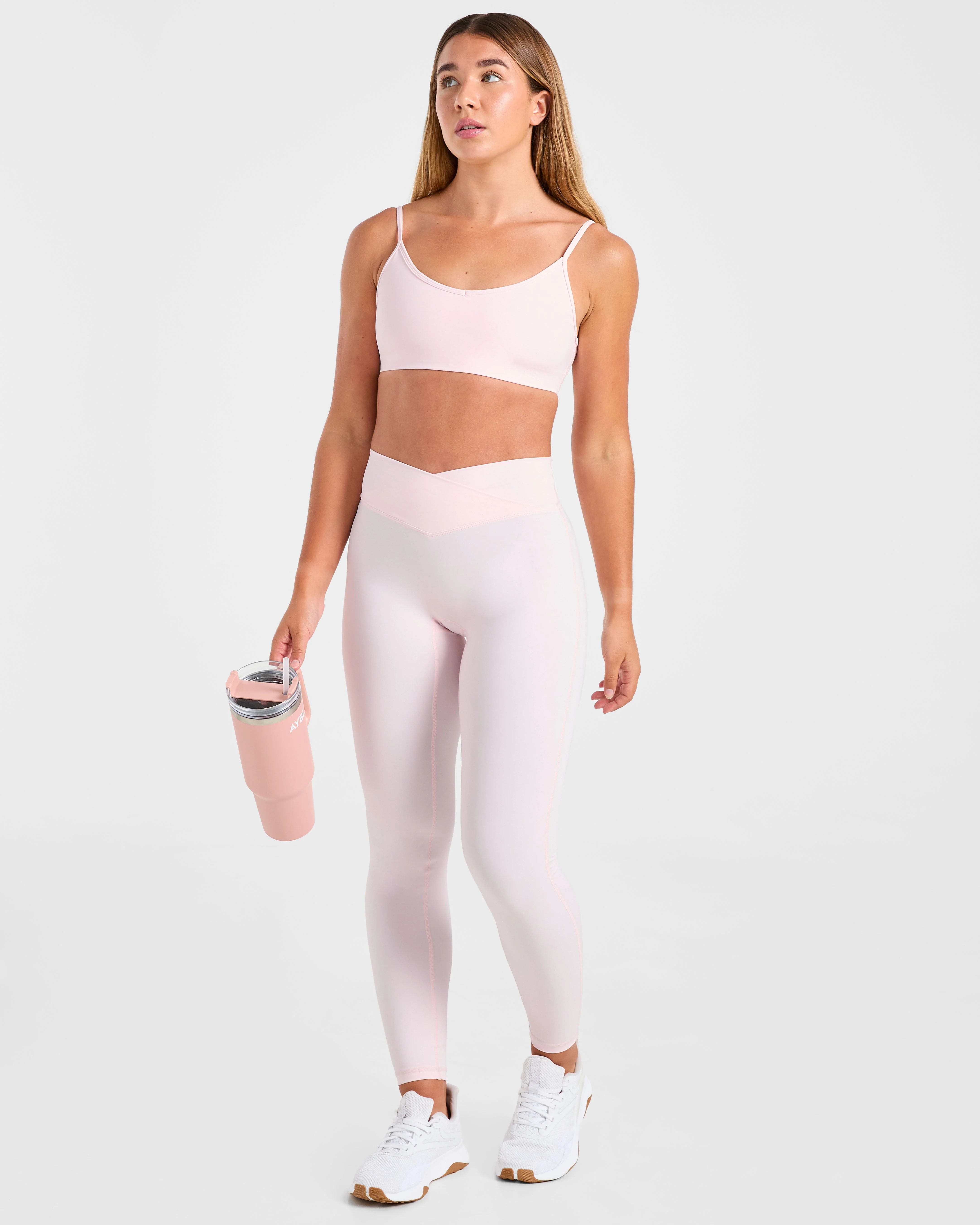 Sculpt Wrap Leggings - Iced Rose - Image 8
