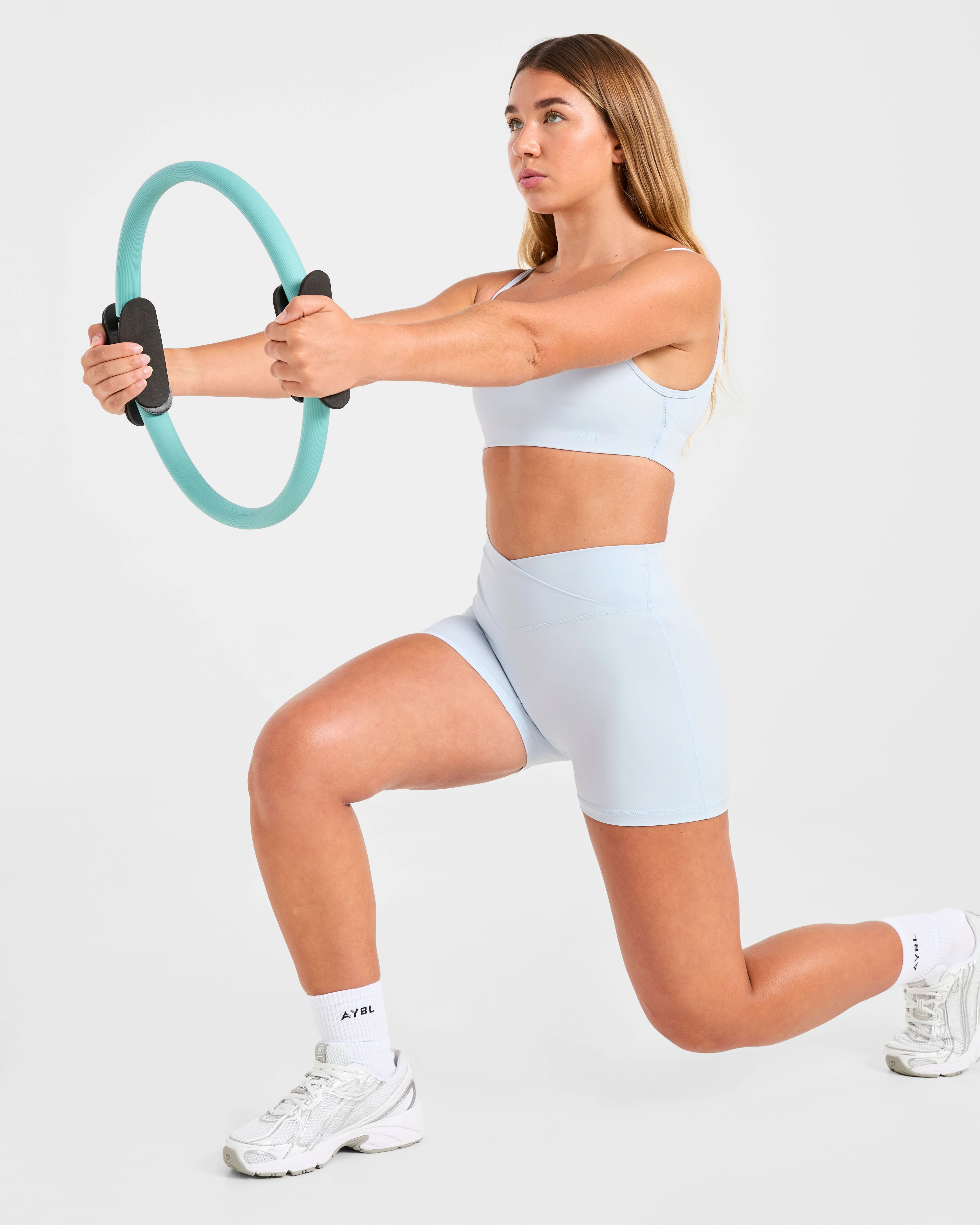 Sculpt Wrap Shorts - Iced Bleu - Image 7