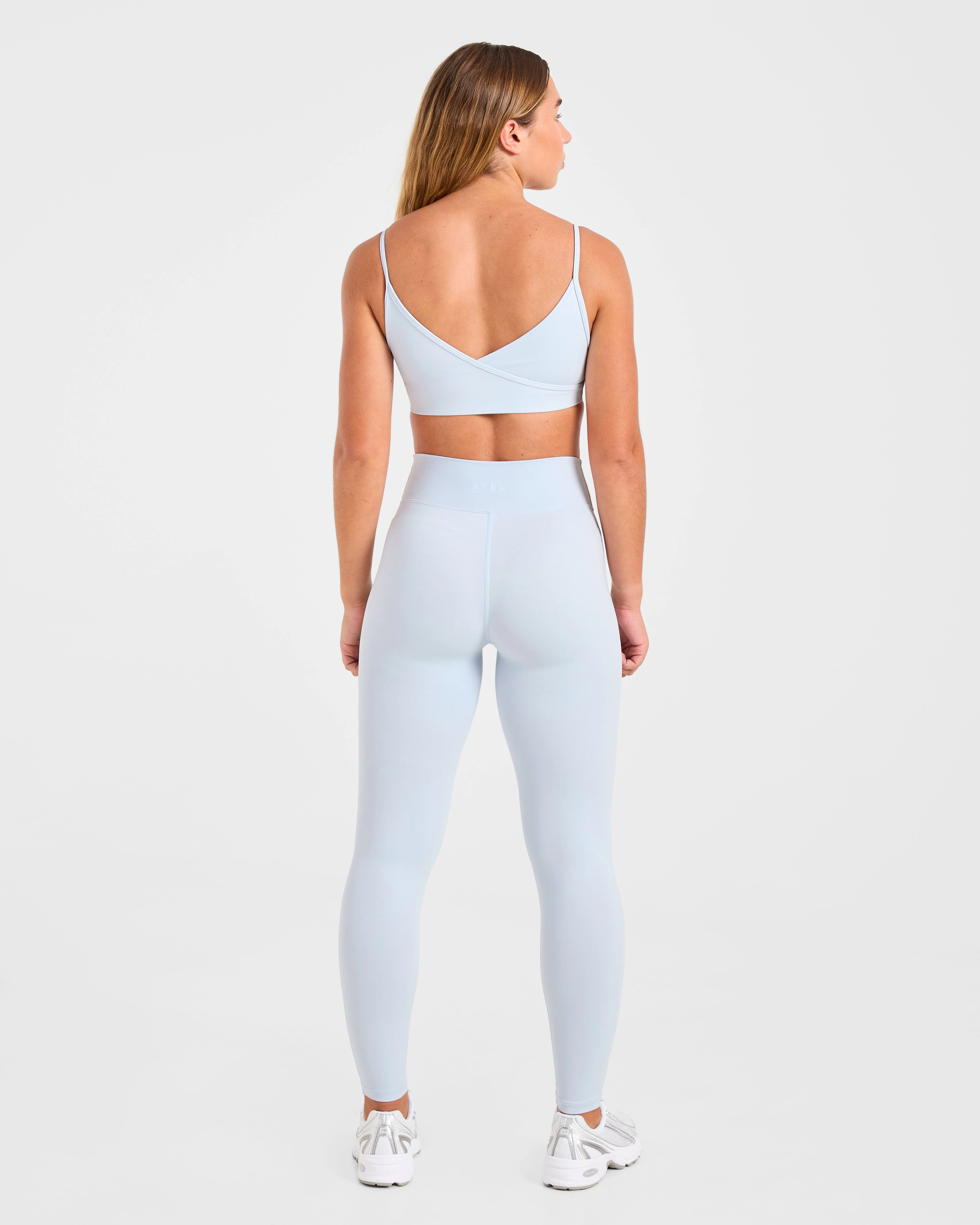 Sculpt Wrap Sports Bra - Iced Bleu - Image 4
