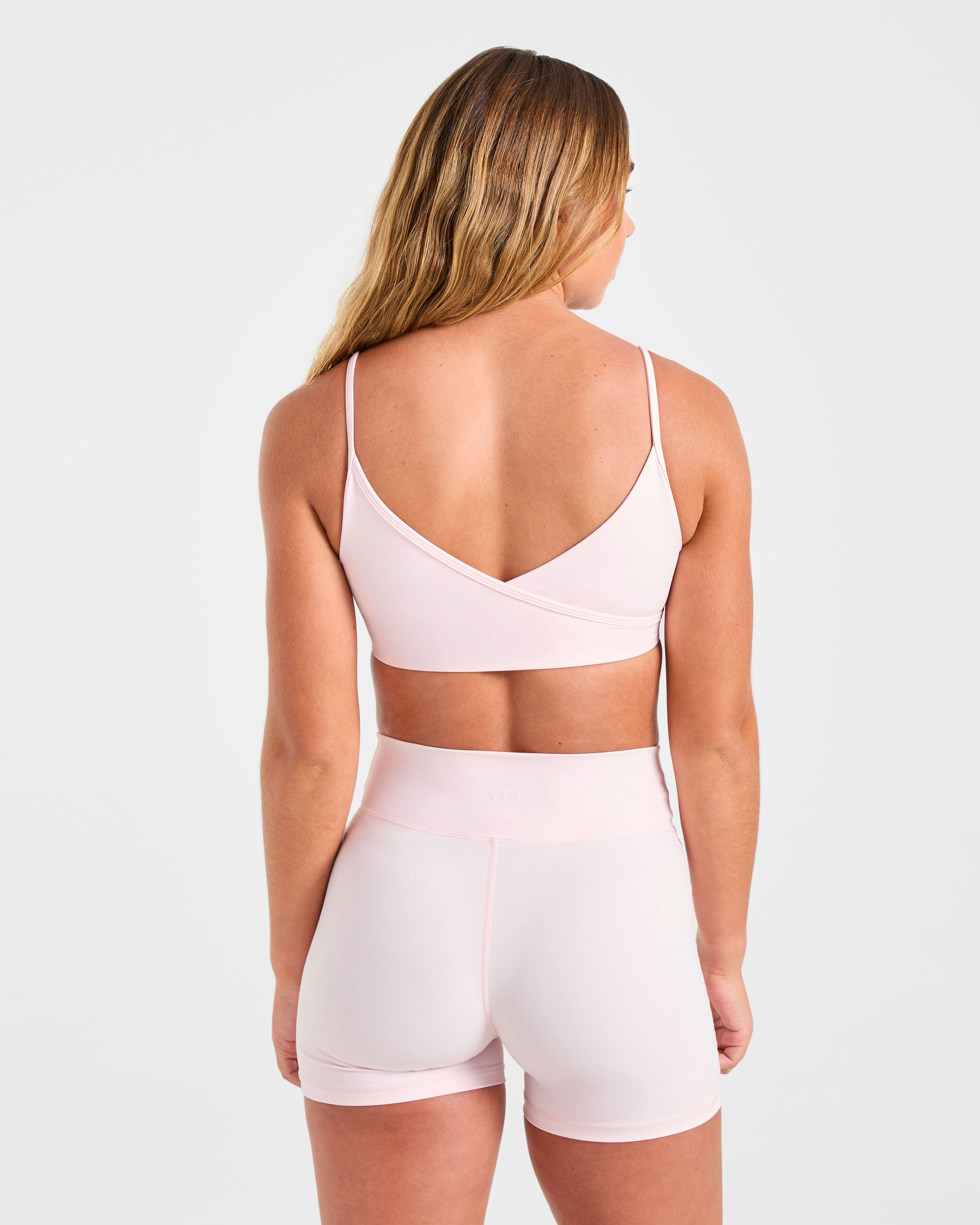 Sculpt Wrap Sports Bra - Iced Rose - Image 2
