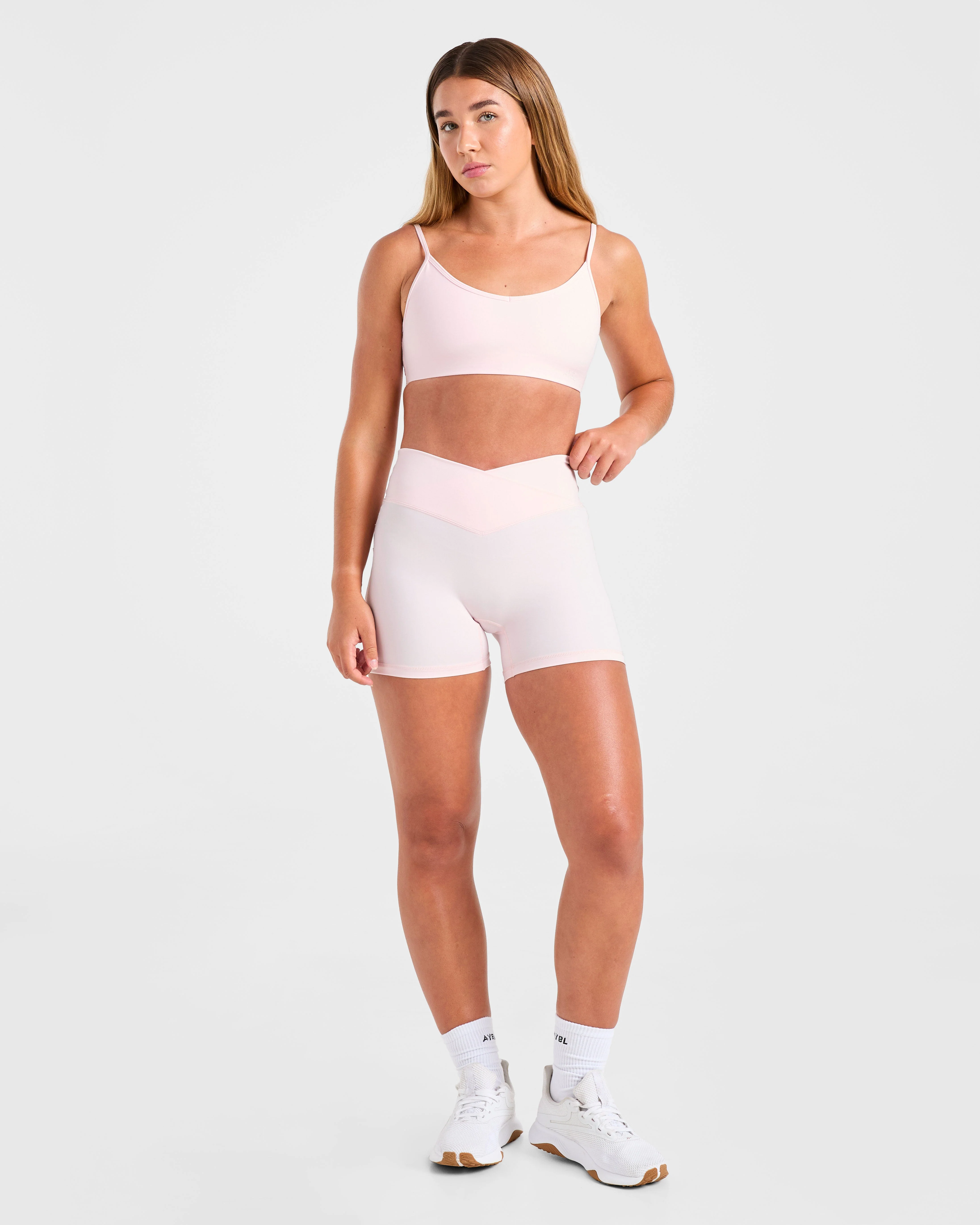 Sculpt Wrap Sports Bra - Iced Rose - Image 3