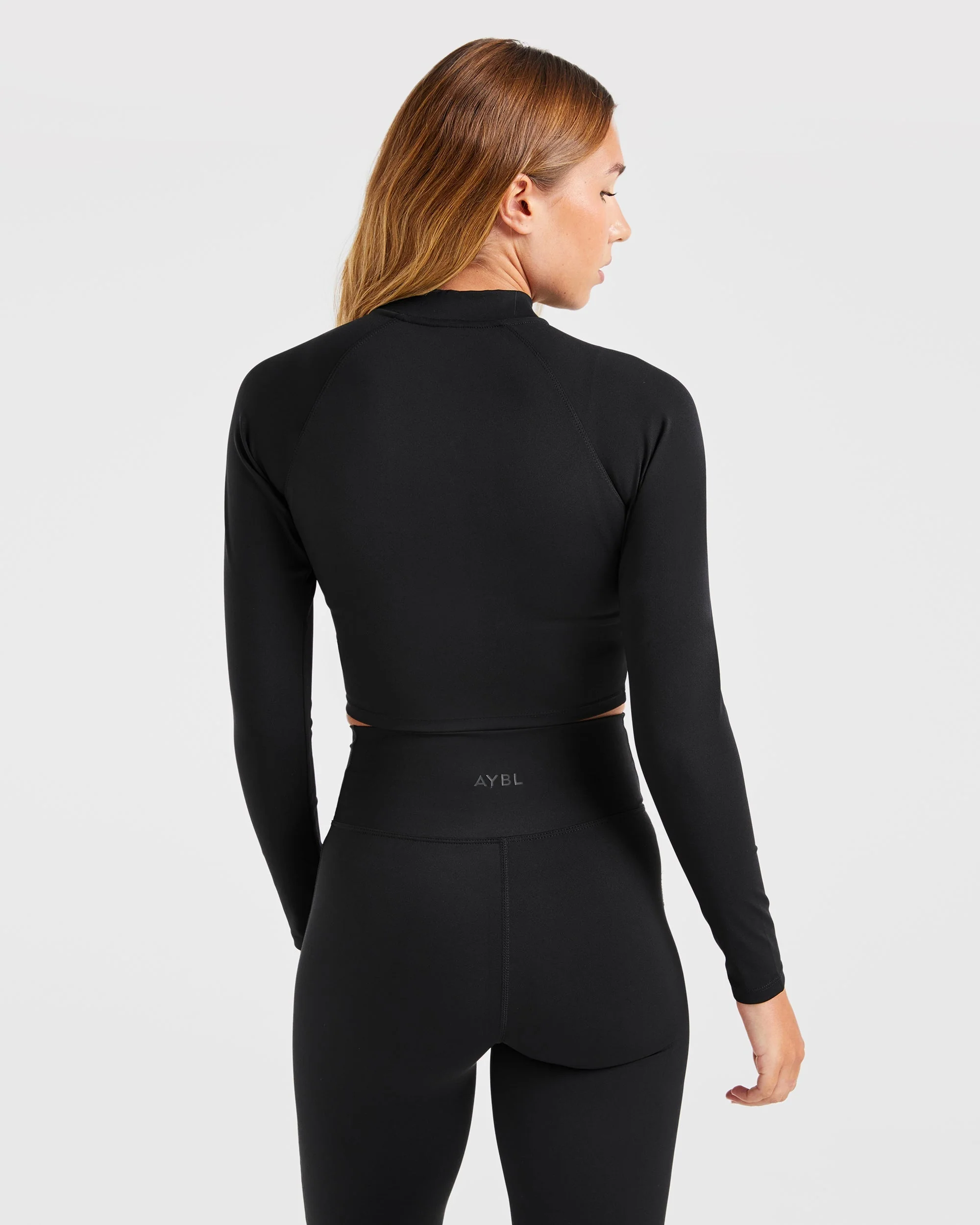 Sculpt Wrap Zip Up Jacket - Noir - Image 2