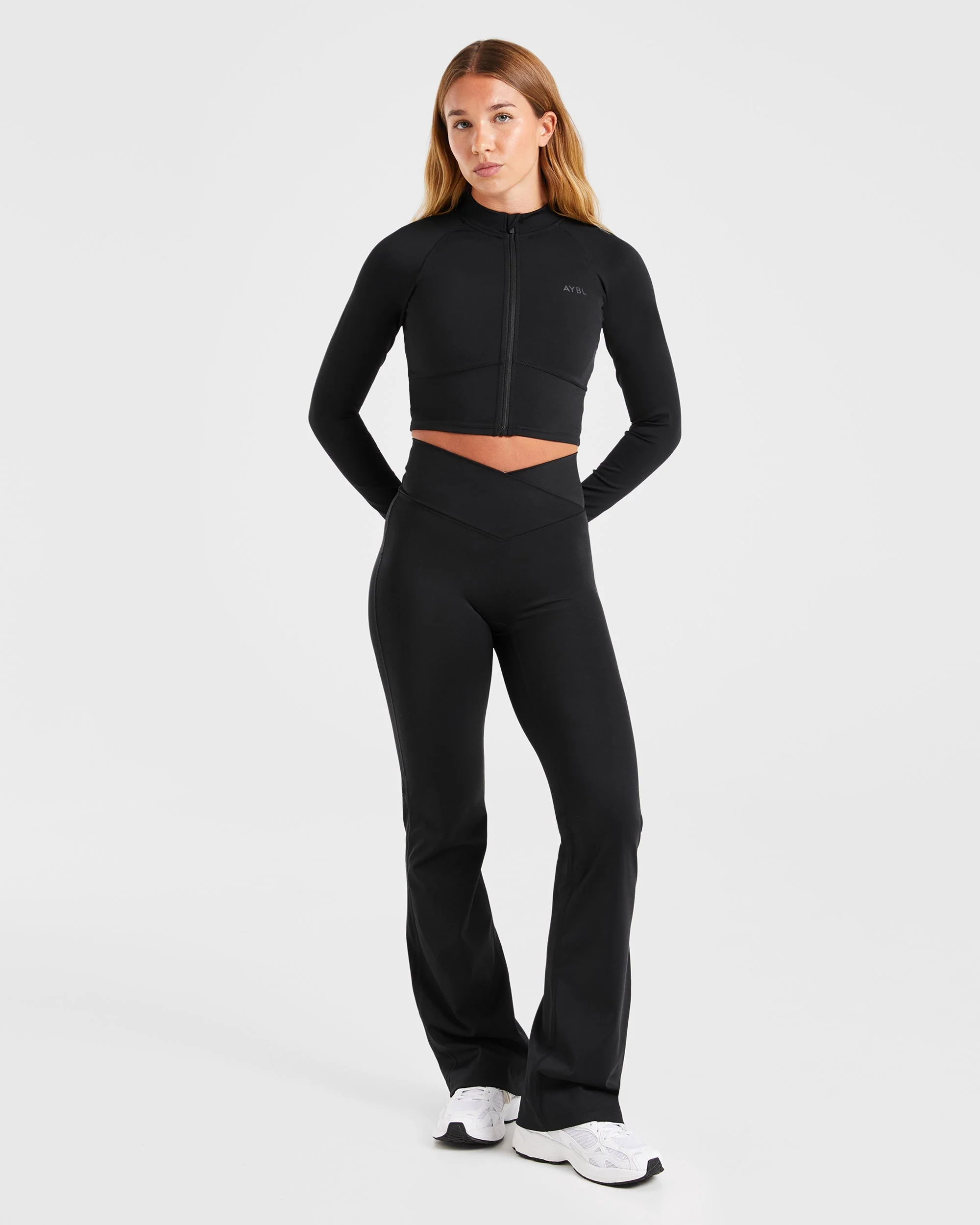 Sculpt Wrap Zip Up Jacket - Noir - Image 3