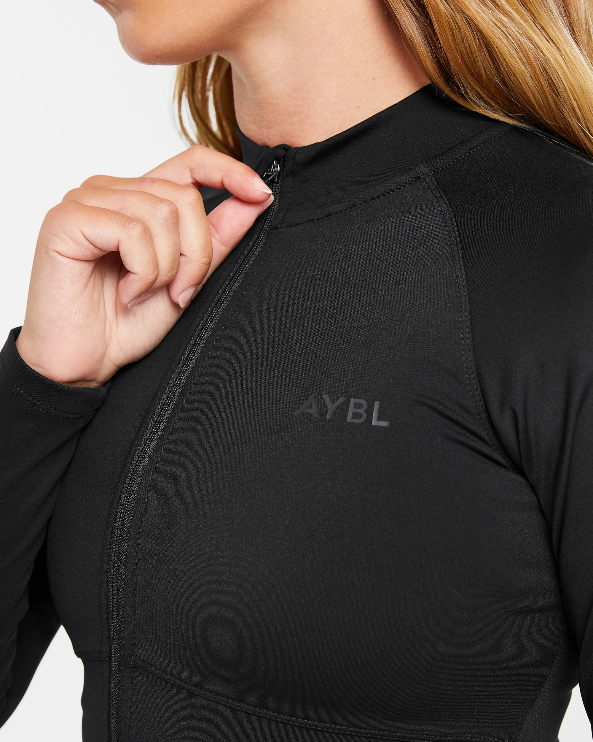 Sculpt Wrap Zip Up Jacket - Noir - Image 6