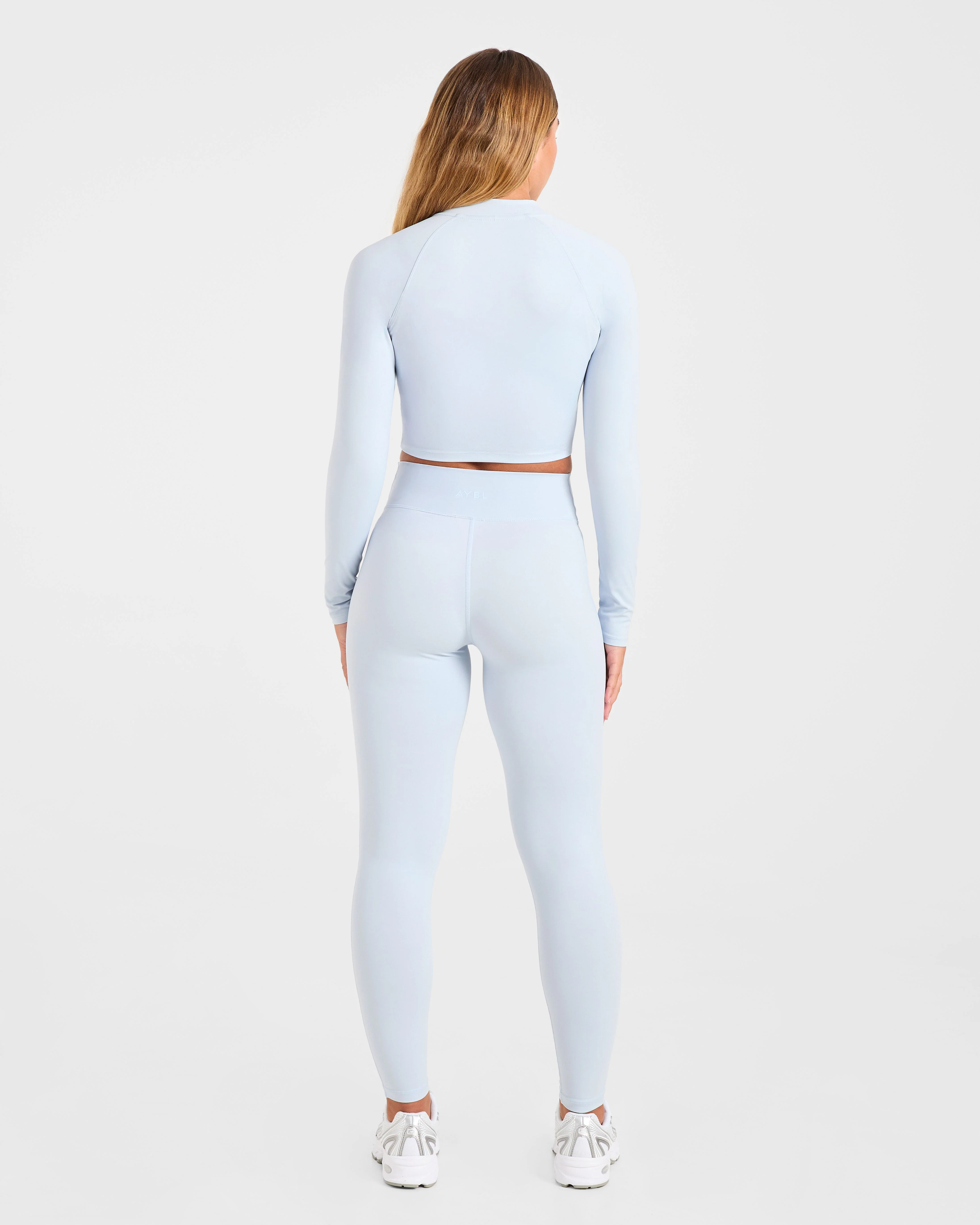 Sculpt Wrap Zip Up Jacket - Iced Bleu - Image 4