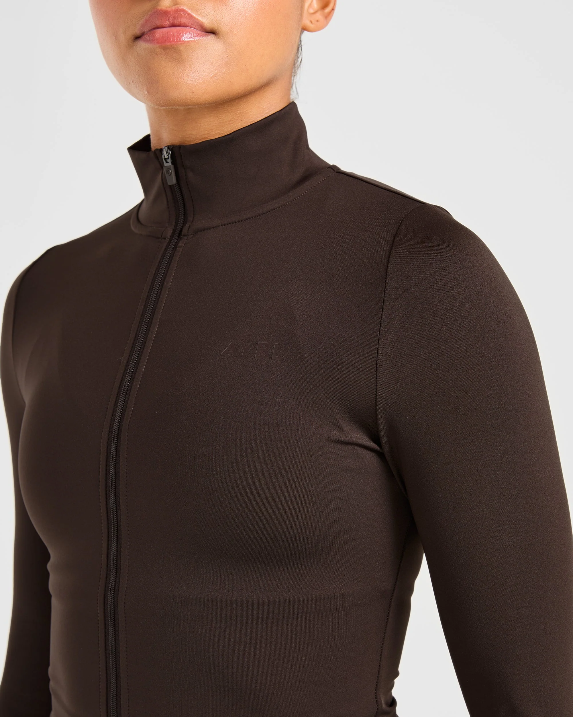 Sculpt Zip Jacket - Deep Cocoa Brun - Image 5