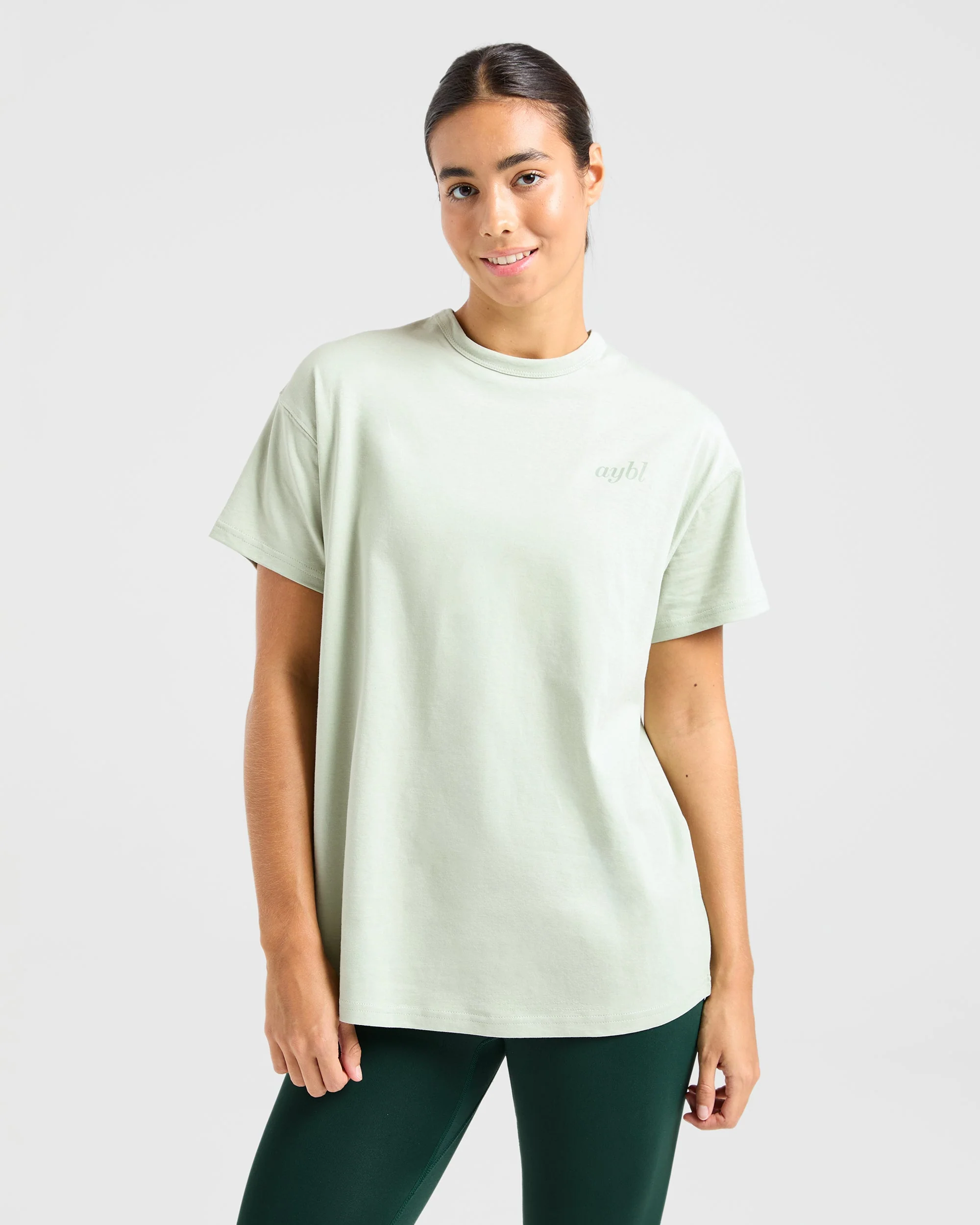 Show Yourself Kindness Oversized T Shirt - Vert - Image 2