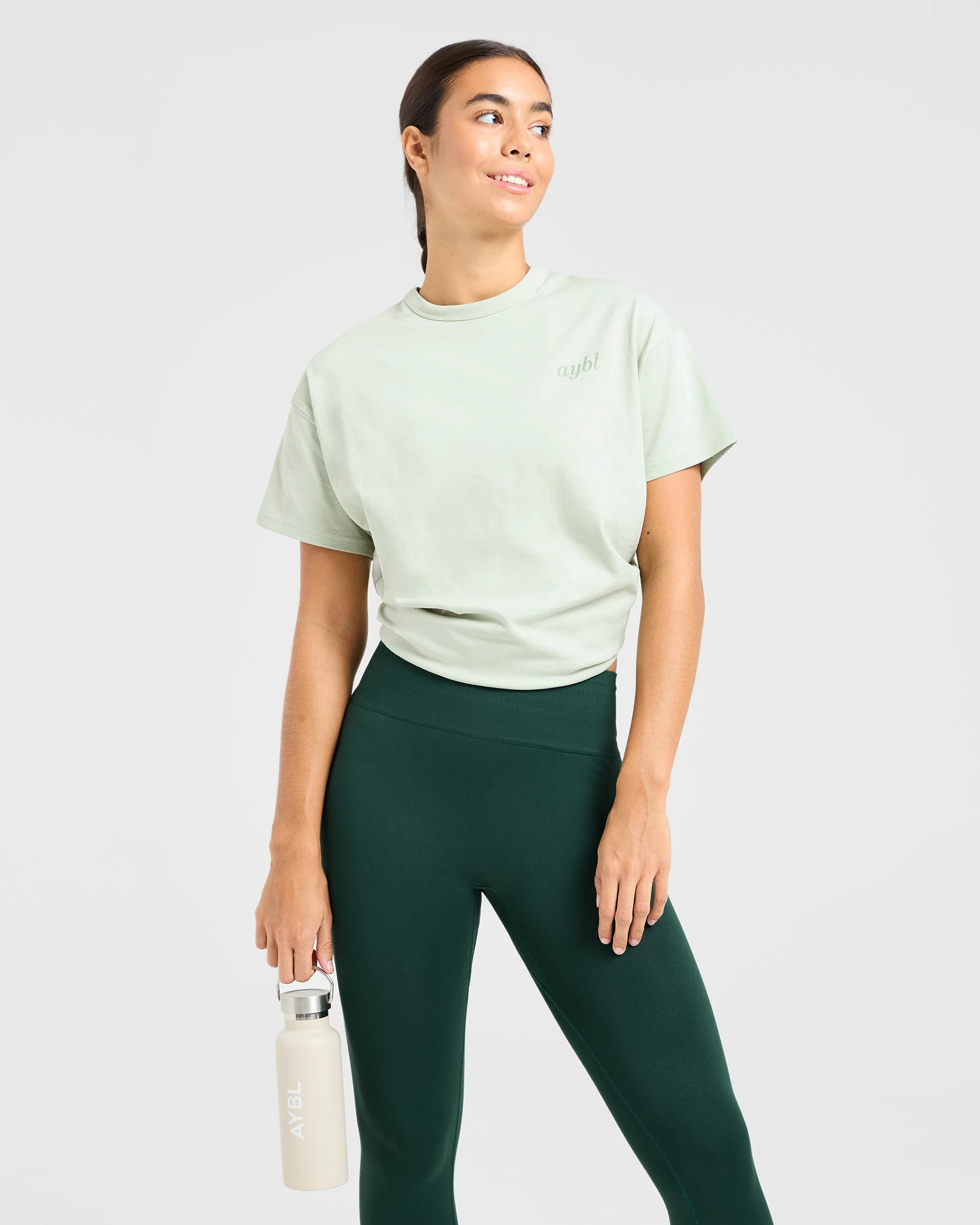 Show Yourself Kindness Oversized T Shirt - Vert - Image 7