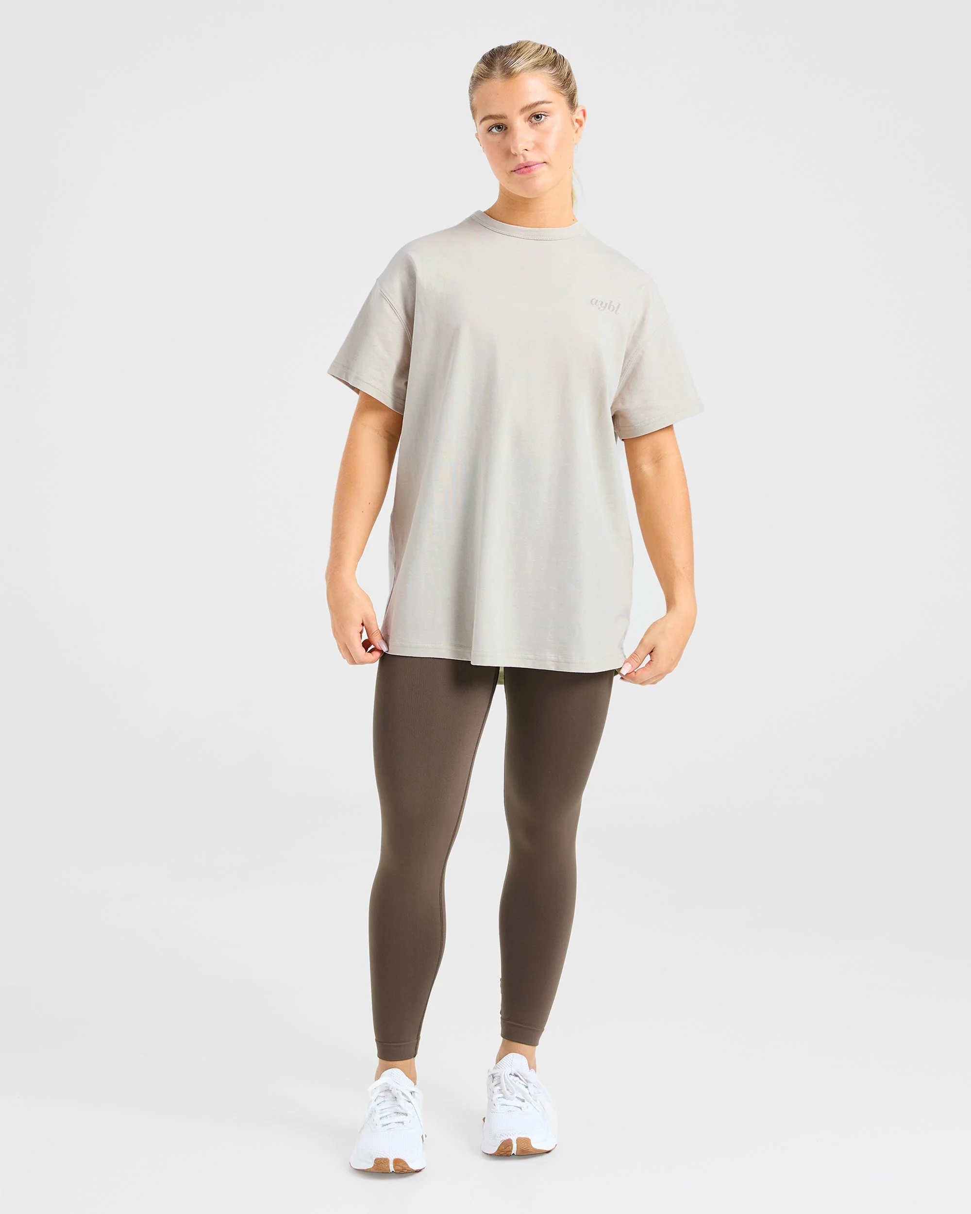 Show Yourself Kindness Oversized T Shirt - Sand - Image 4