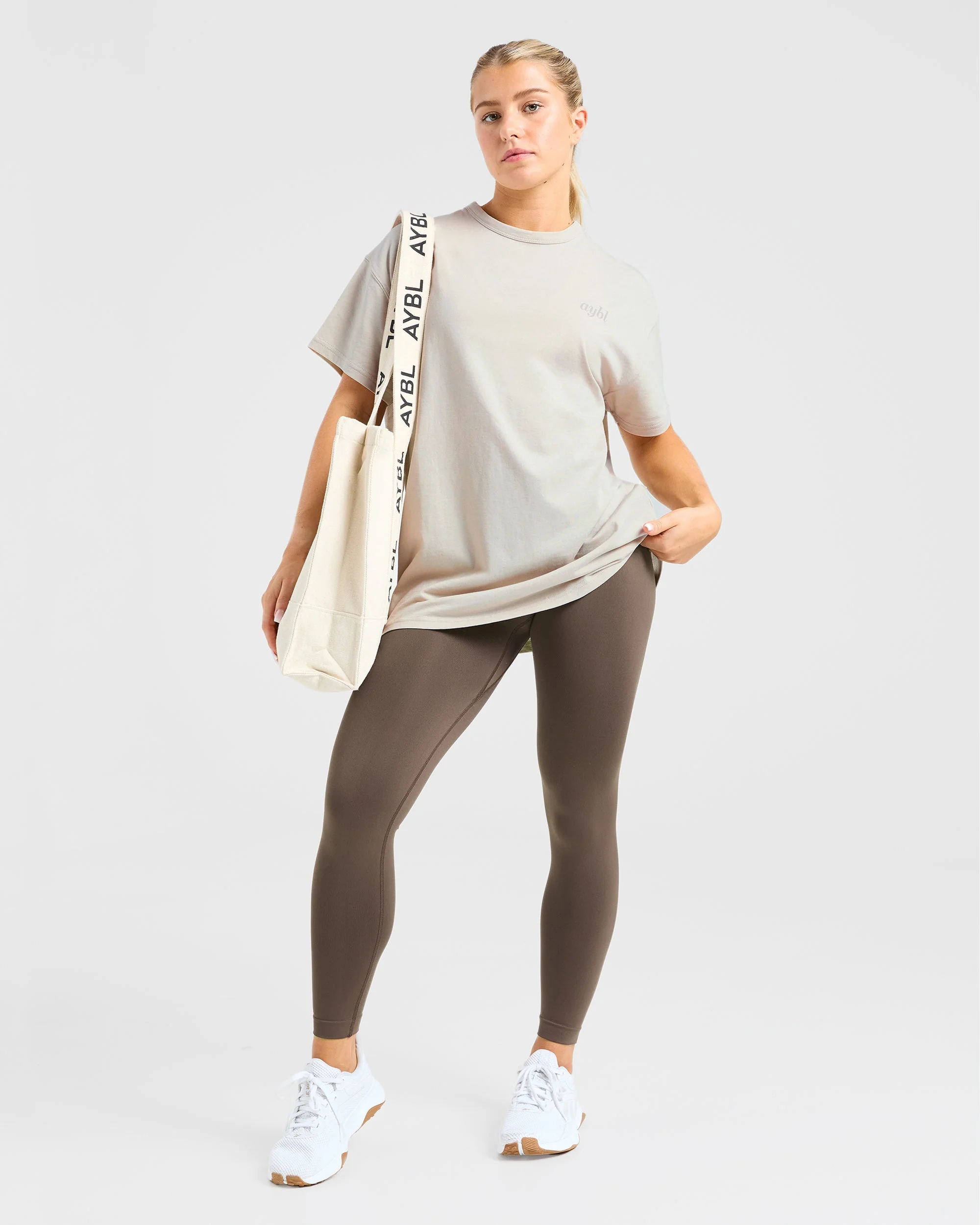 Show Yourself Kindness Oversized T Shirt - Sand - Image 7