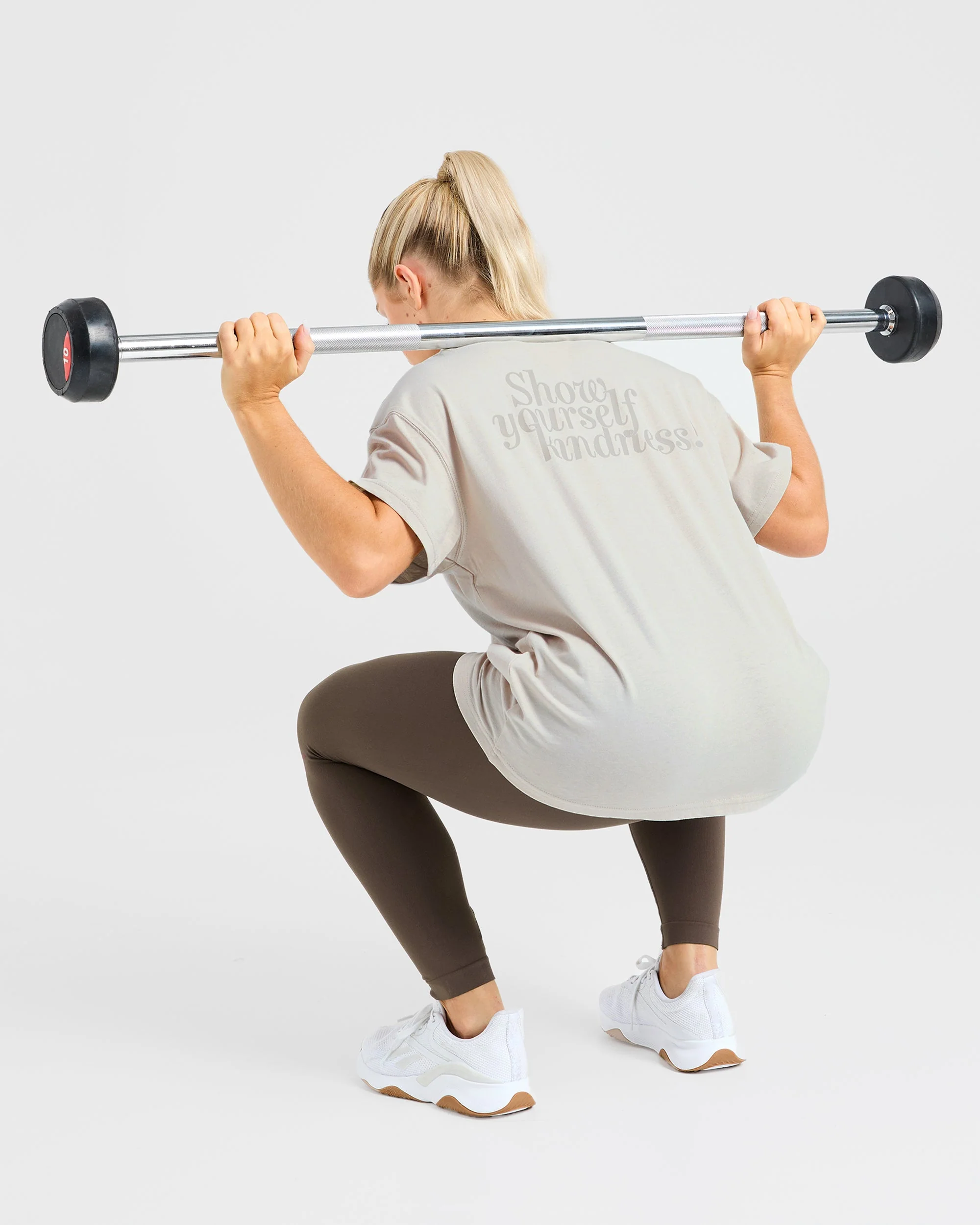 Show Yourself Kindness Oversized T Shirt - Sand - Image 8