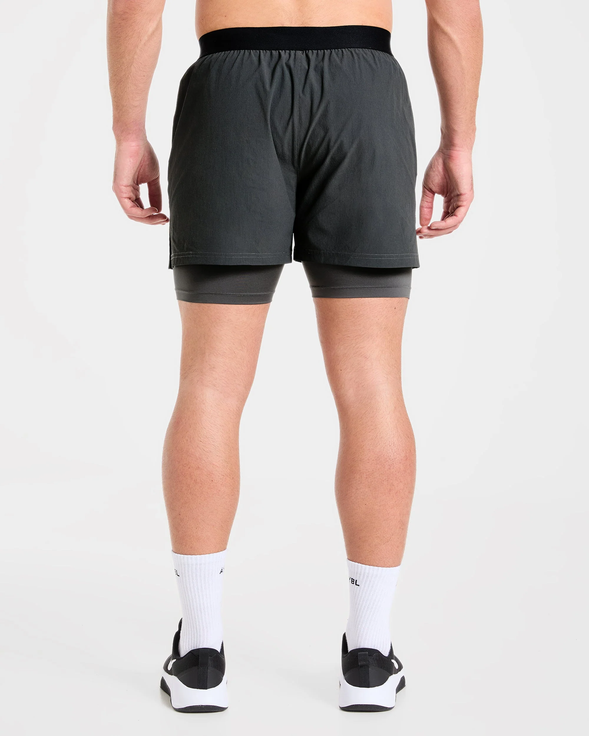 Signature 2 in 1 Shorts - Charcoal - Image 2