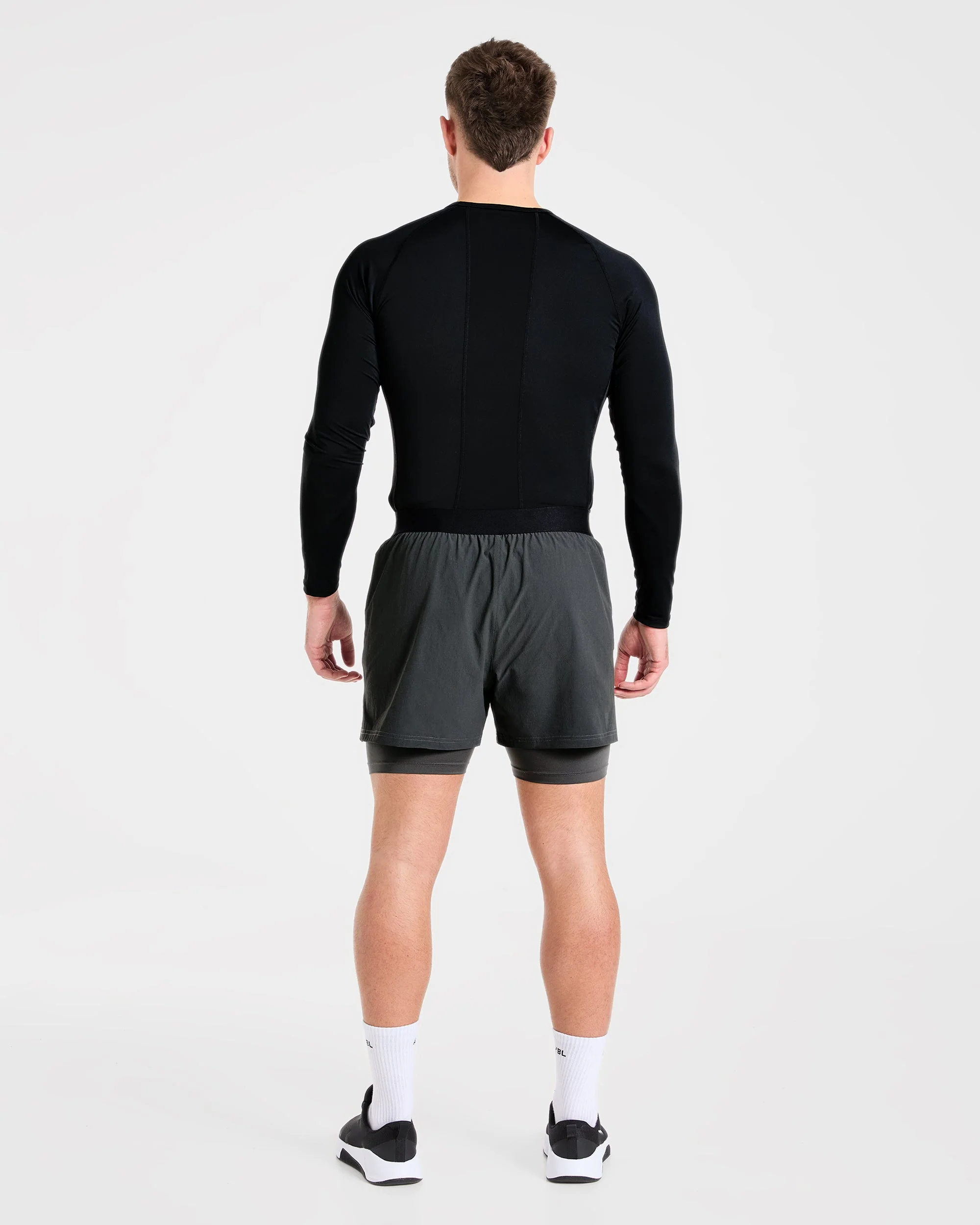 Signature 2 in 1 Shorts - Charcoal - Image 4