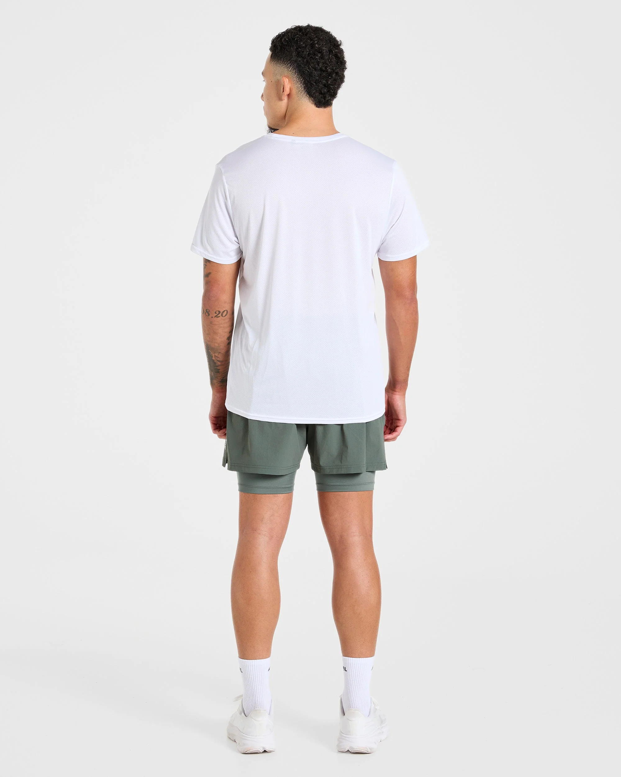Signature 2 in 1 Shorts - Deep Olive - Image 4