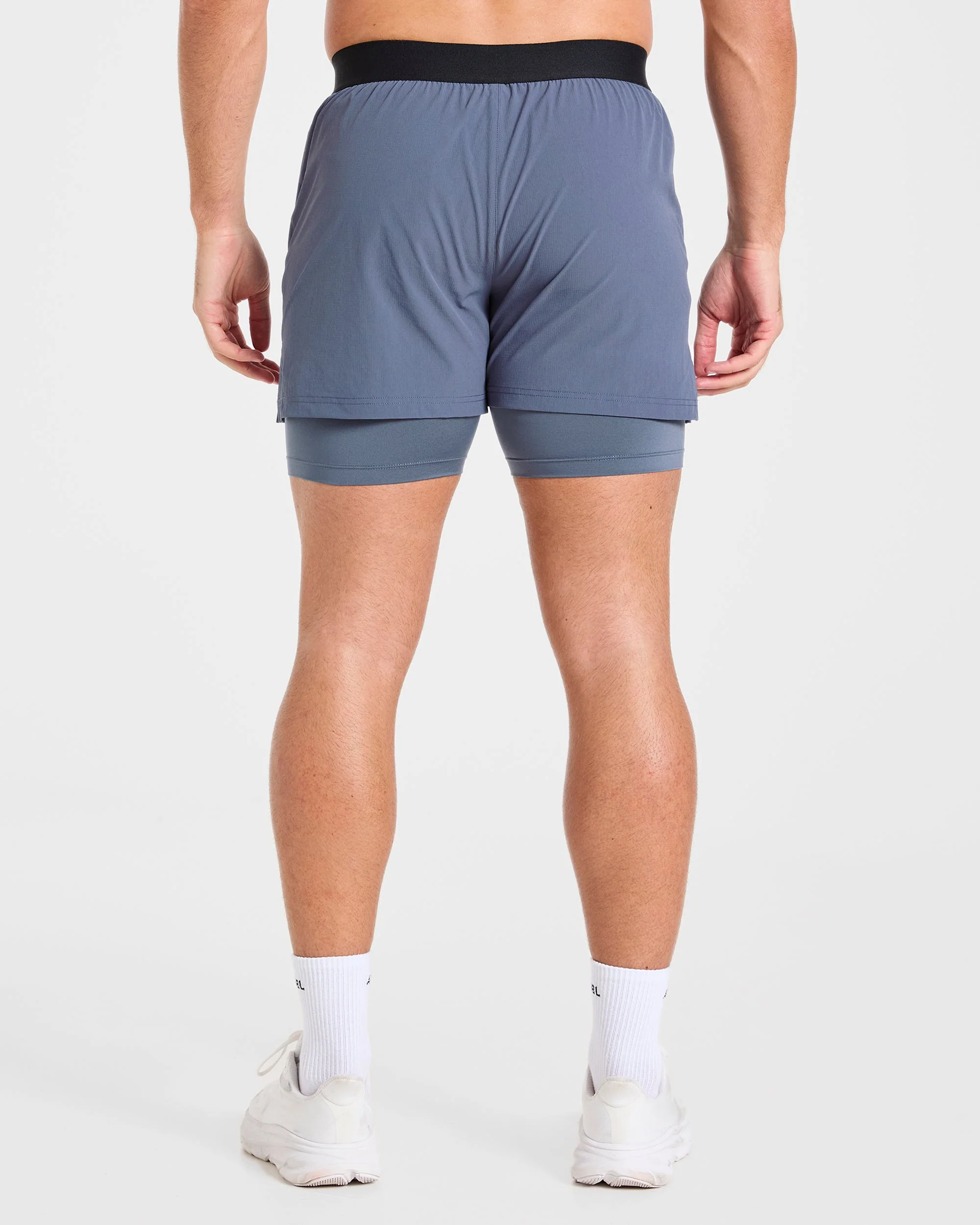Signature 2 in 1 Shorts - Steel Bleu - Image 2