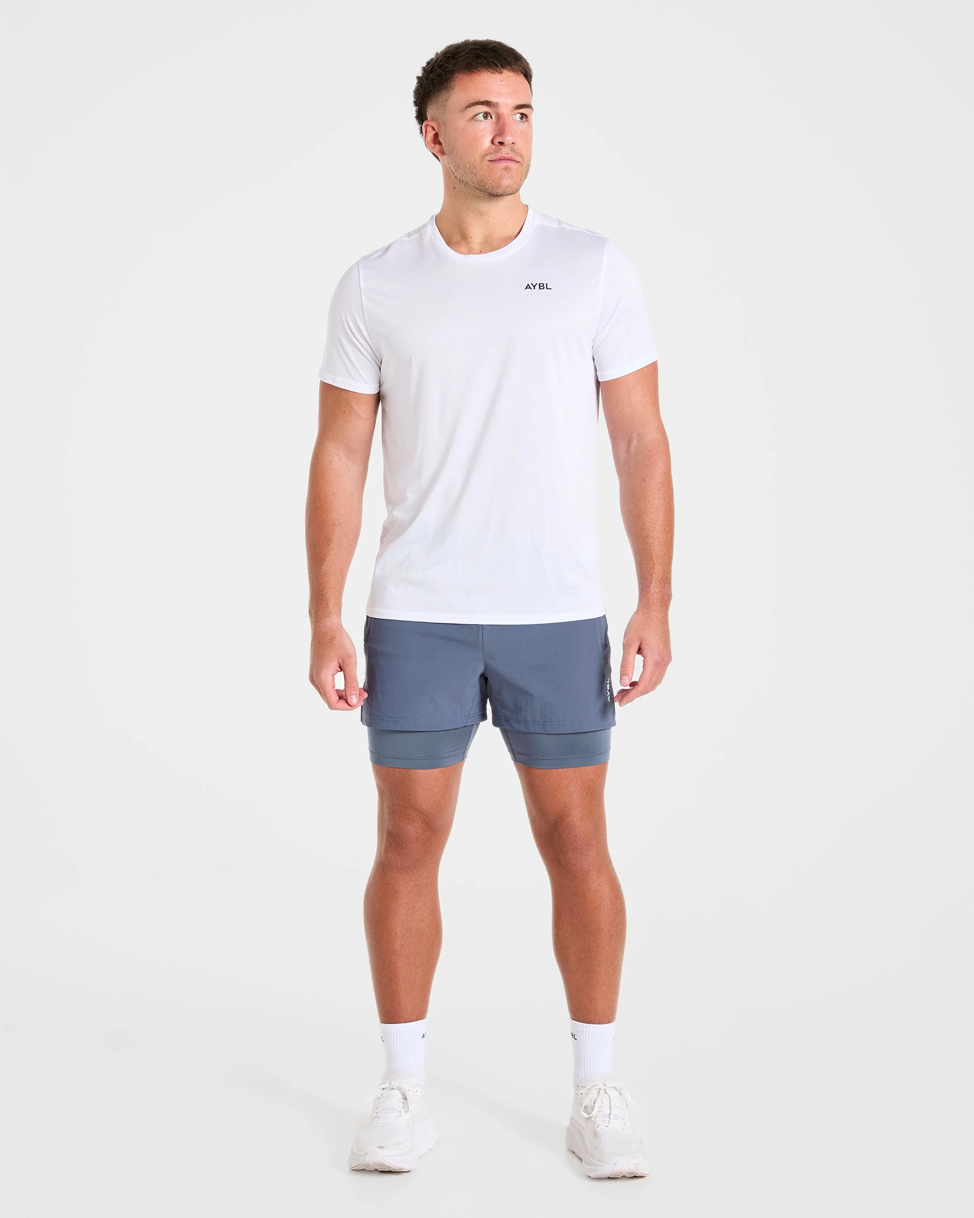 Signature 2 in 1 Shorts - Steel Bleu - Image 3
