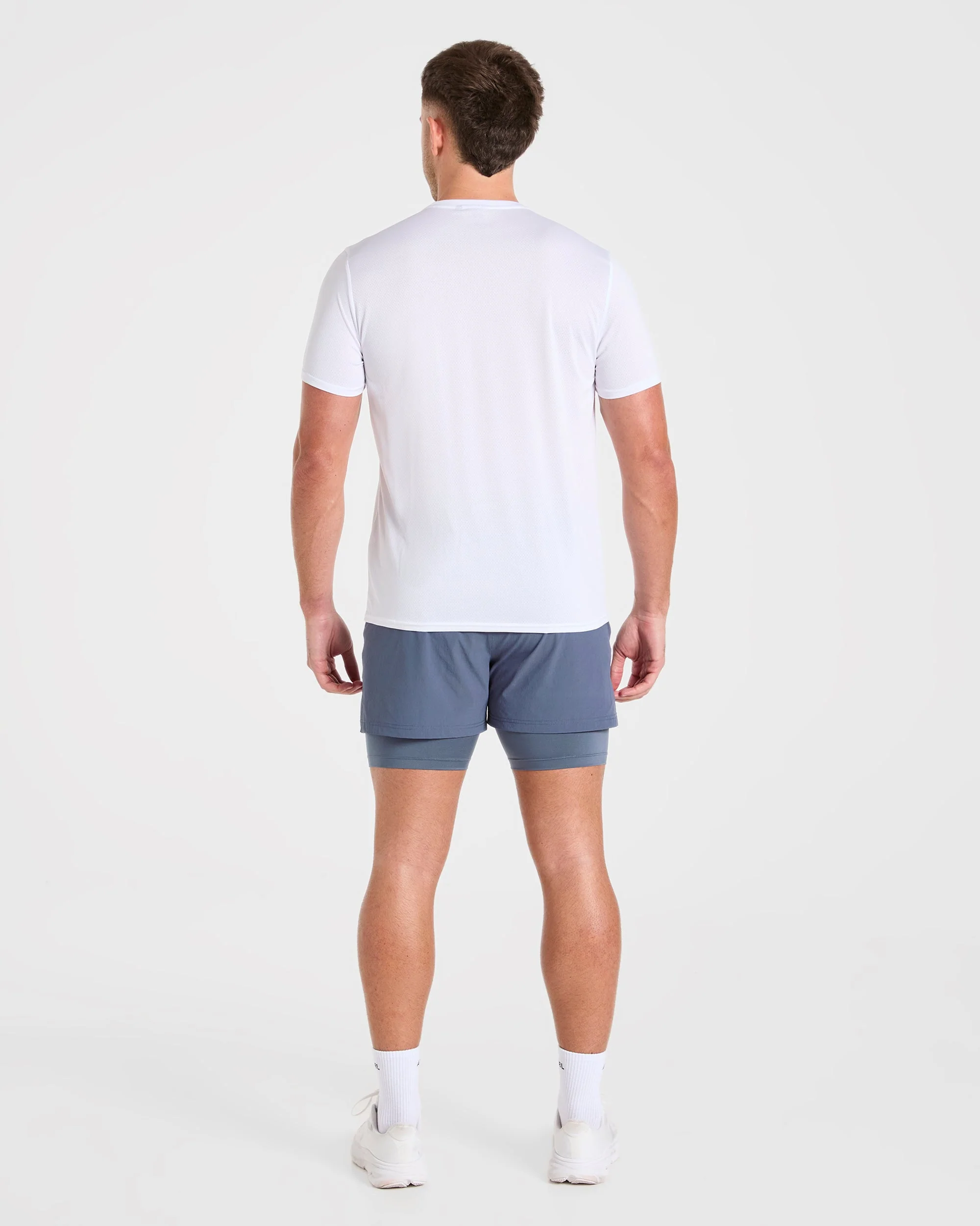 Signature 2 in 1 Shorts - Steel Bleu - Image 4