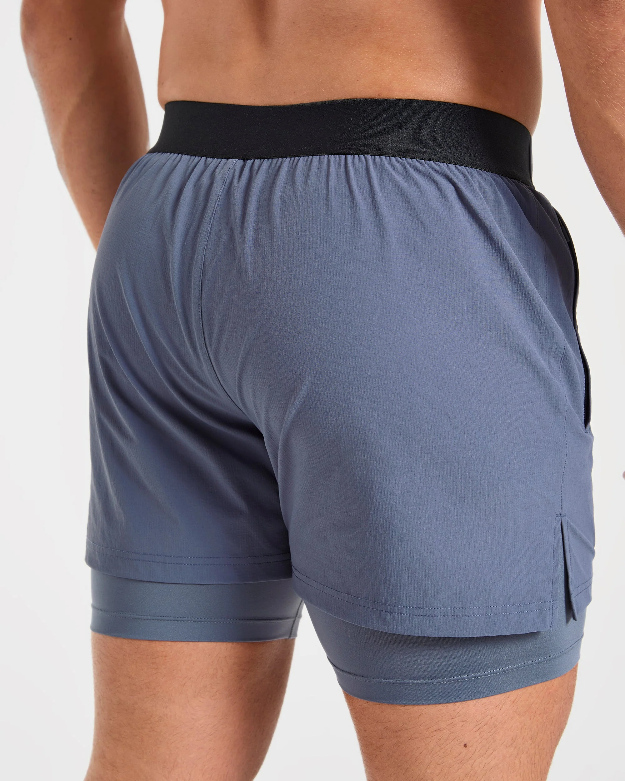 Signature 2 in 1 Shorts - Steel Bleu - Image 6