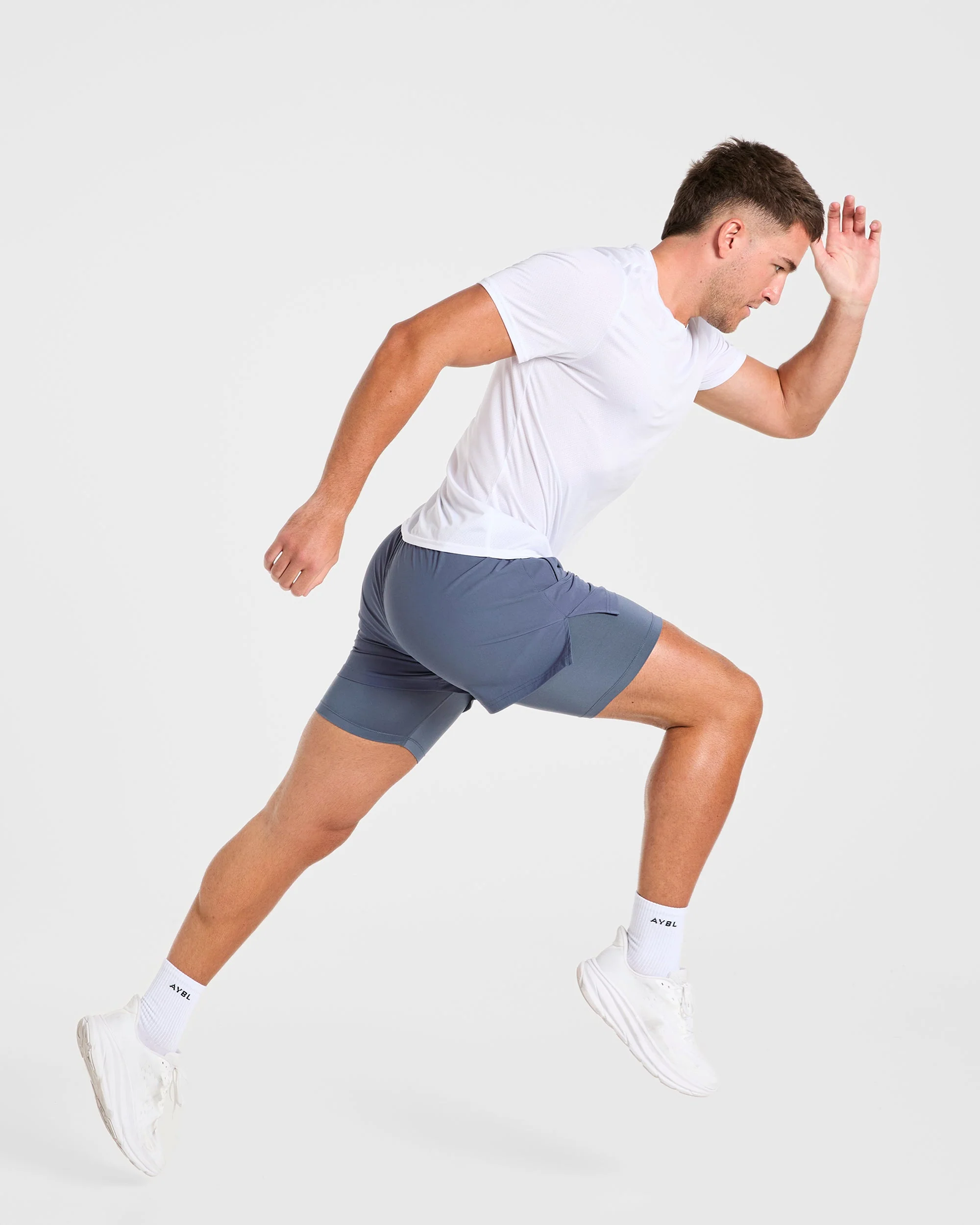Signature 2 in 1 Shorts - Steel Bleu - Image 7