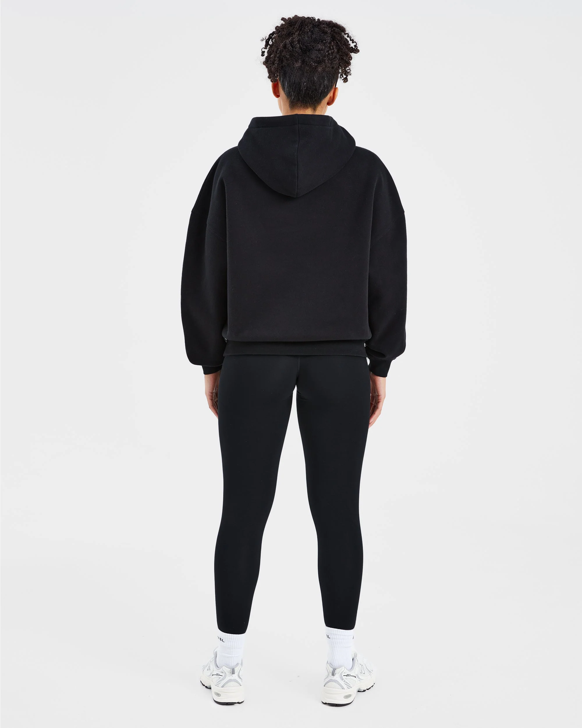 Sport Outline Oversized Hoodie - Noir - Image 4
