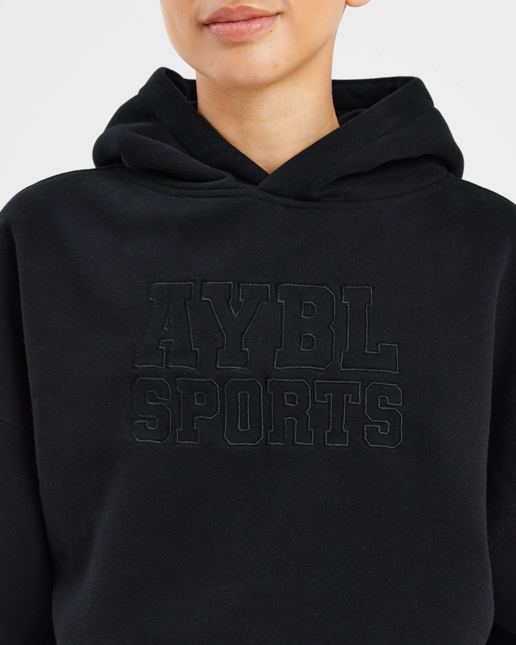 Sport Outline Oversized Hoodie - Noir - Image 5