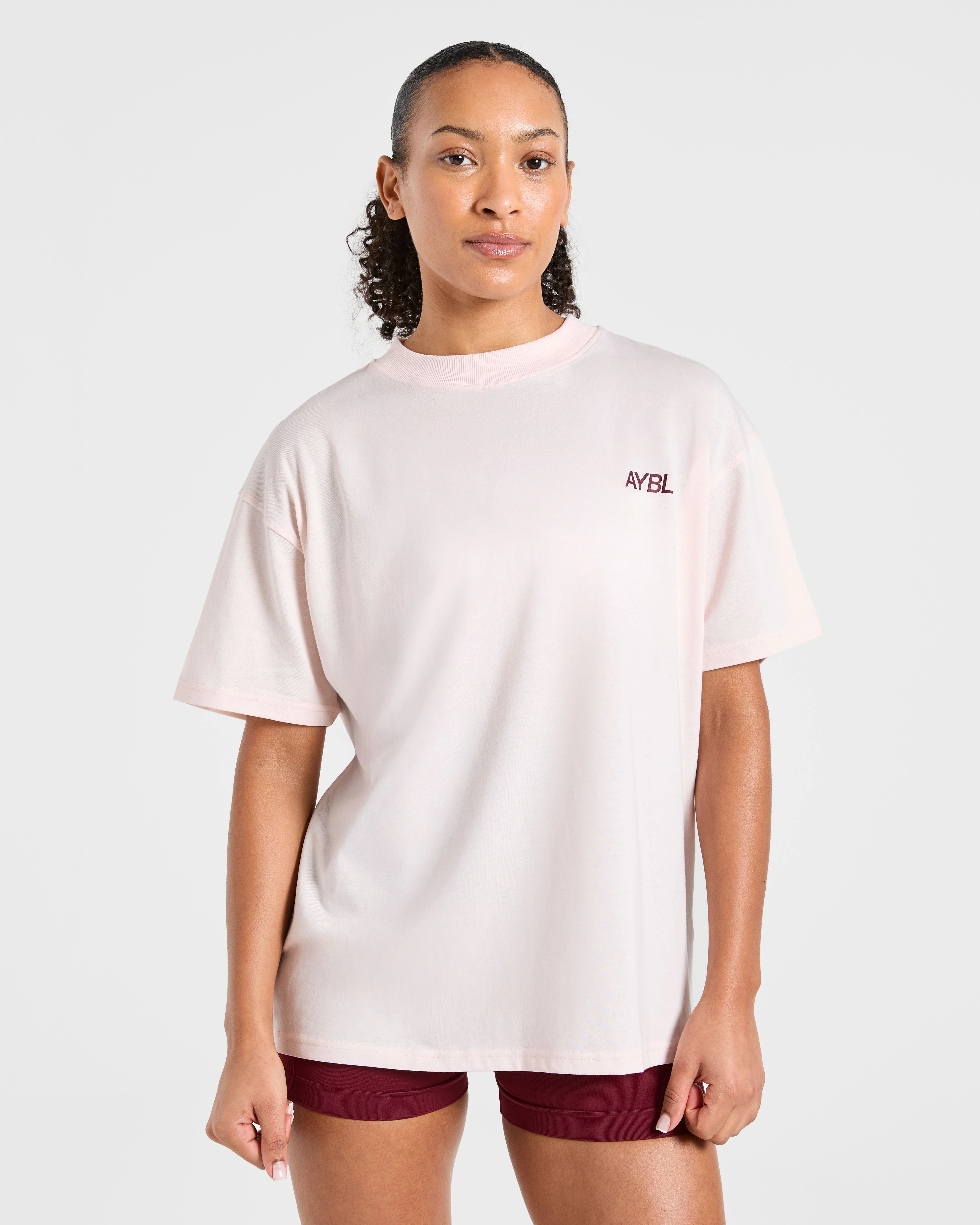 Sport Society Oversized T Shirt - Rose - Image 2