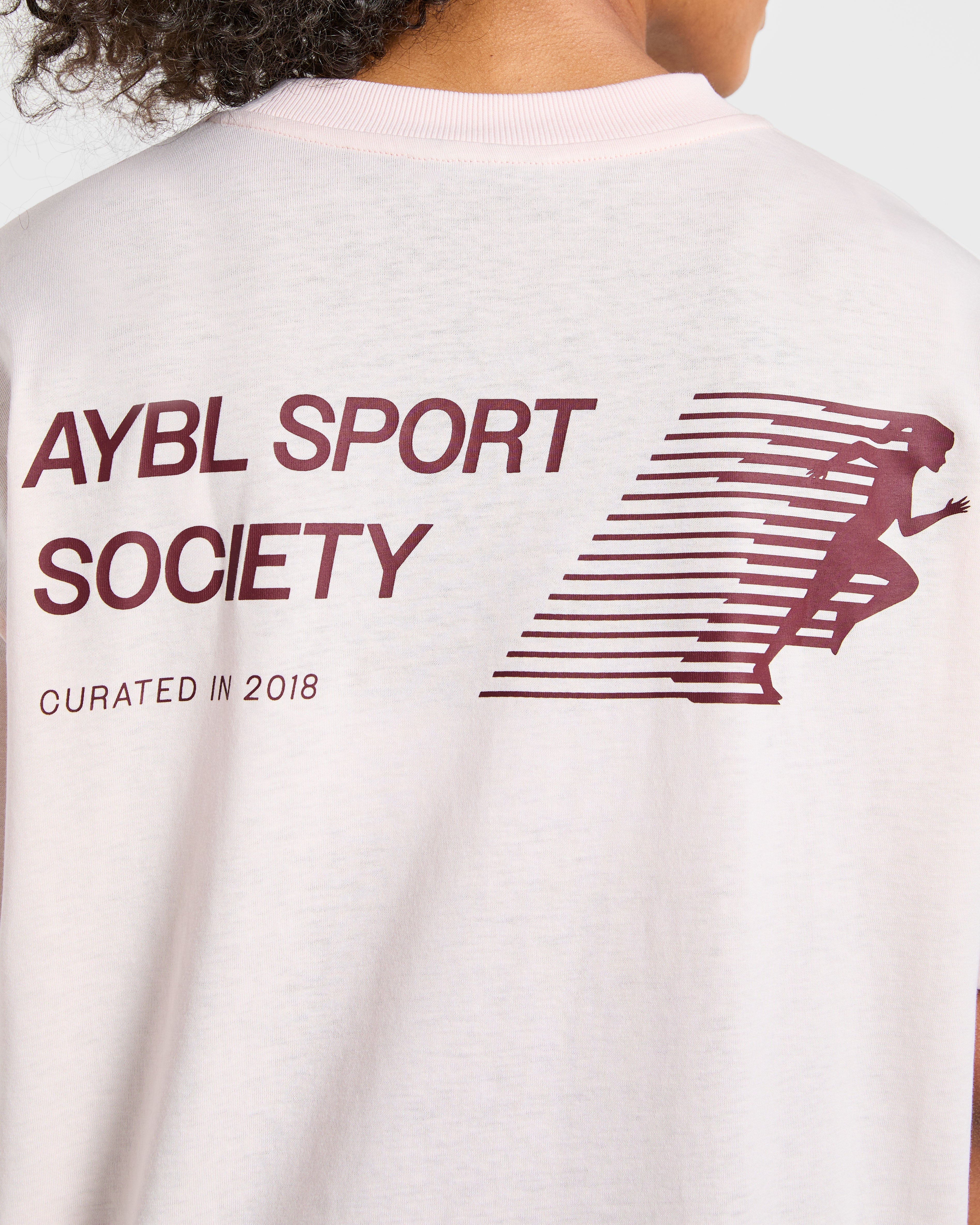 Sport Society Oversized T Shirt - Rose - Image 6