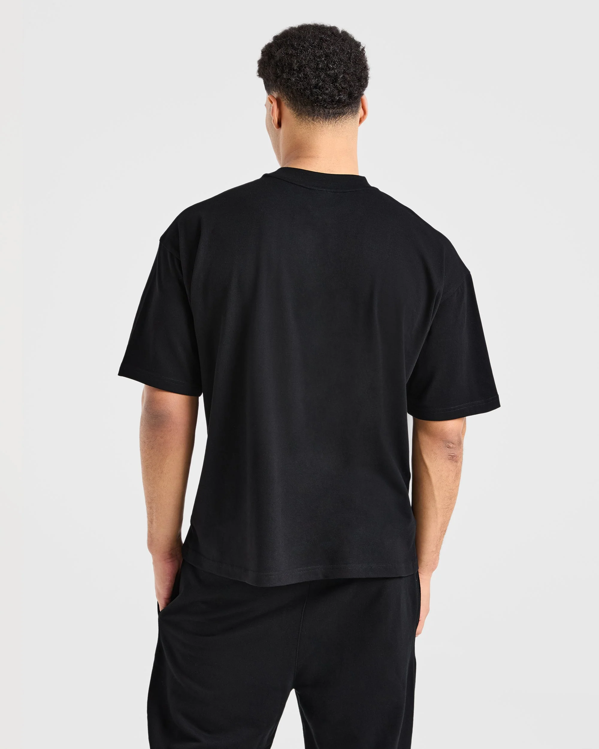 Sports Club Dot Oversized T Shirt - Noir - Image 2