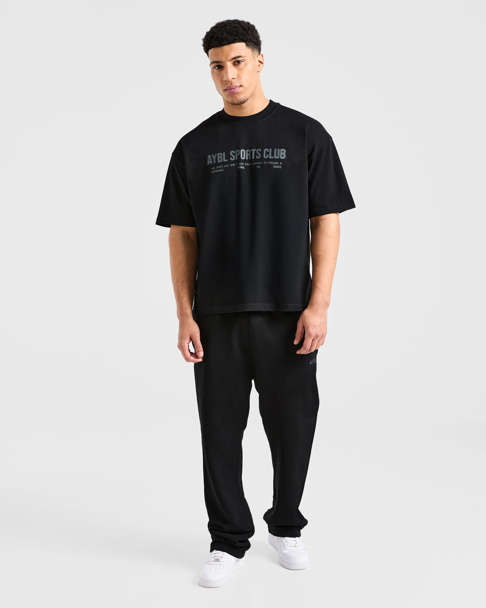 Sports Club Dot Oversized T Shirt - Noir - Image 3
