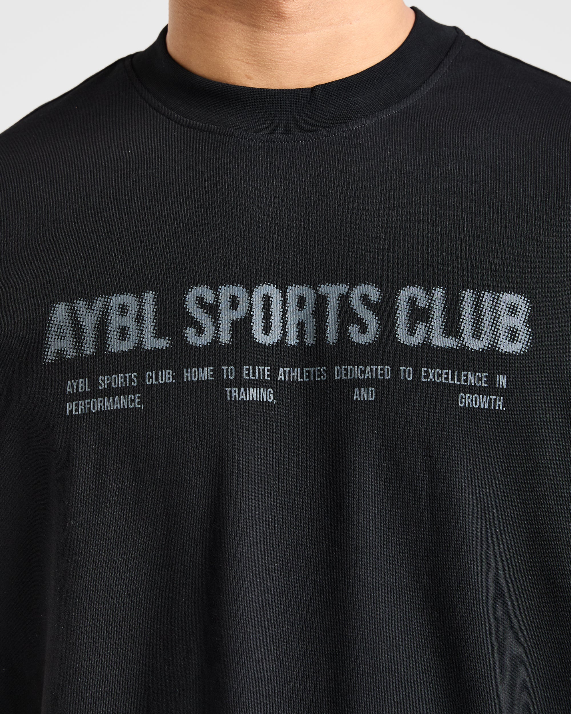 Sports Club Dot Oversized T Shirt - Noir - Image 5