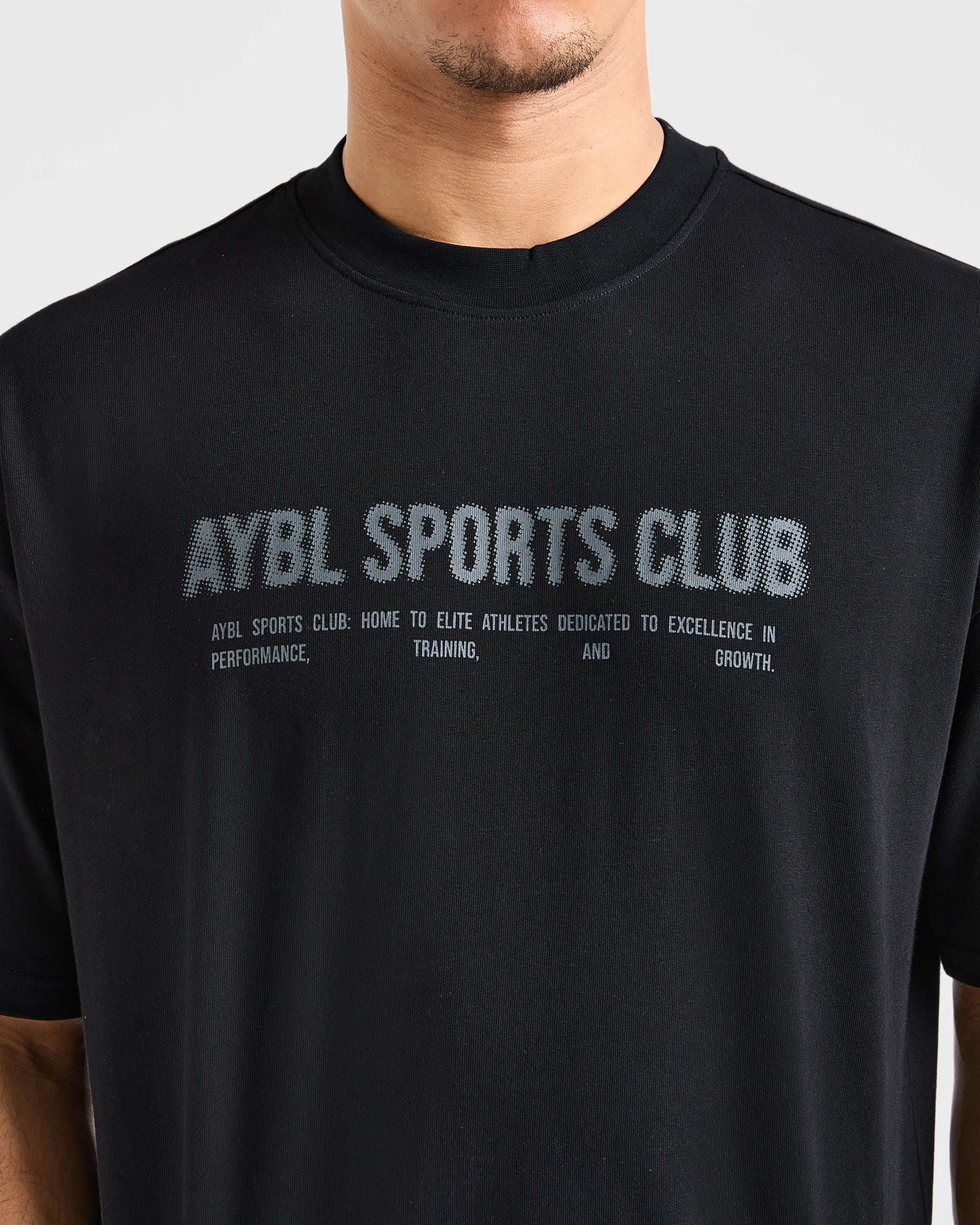Sports Club Dot Oversized T Shirt - Noir - Image 6