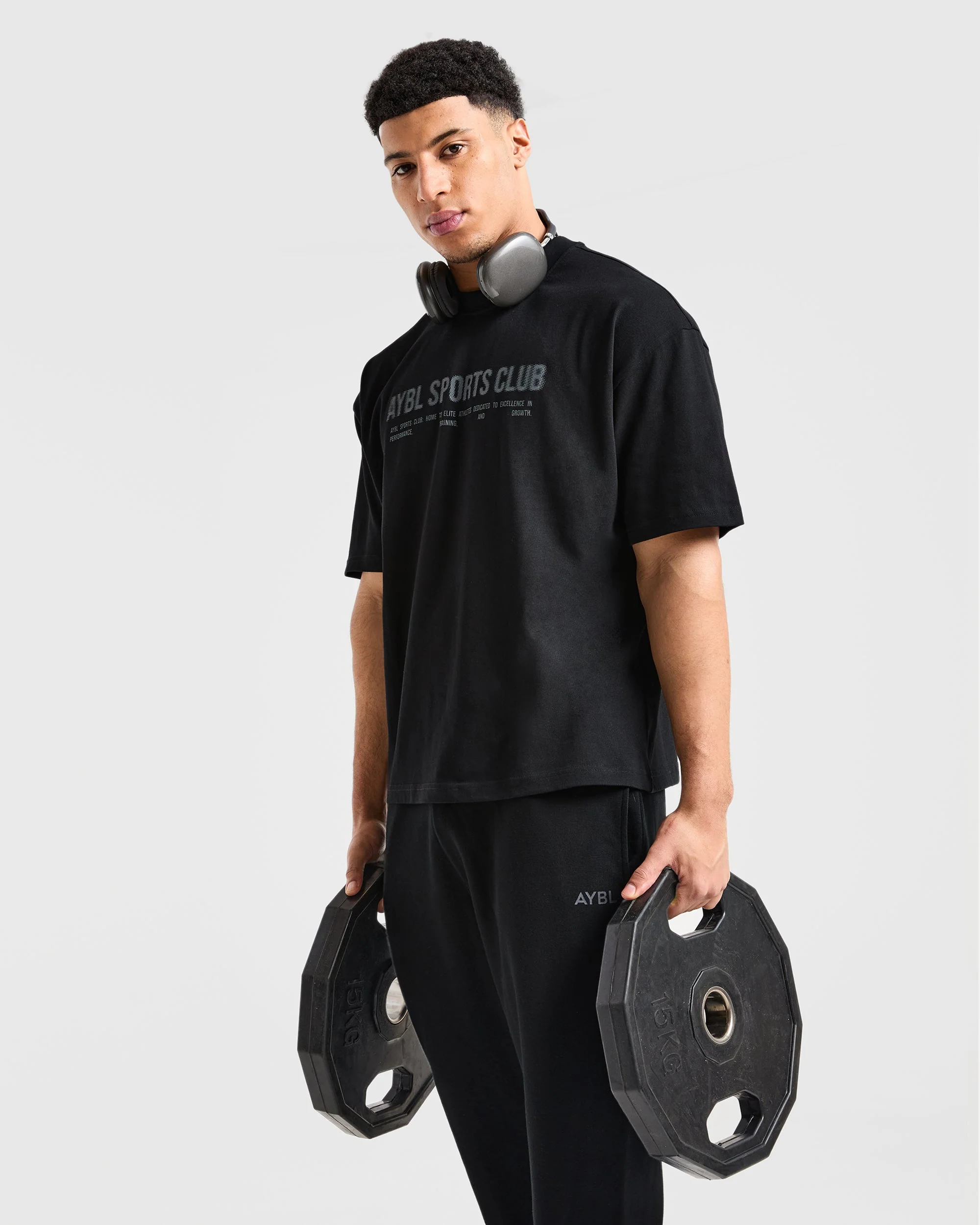Sports Club Dot Oversized T Shirt - Noir - Image 7