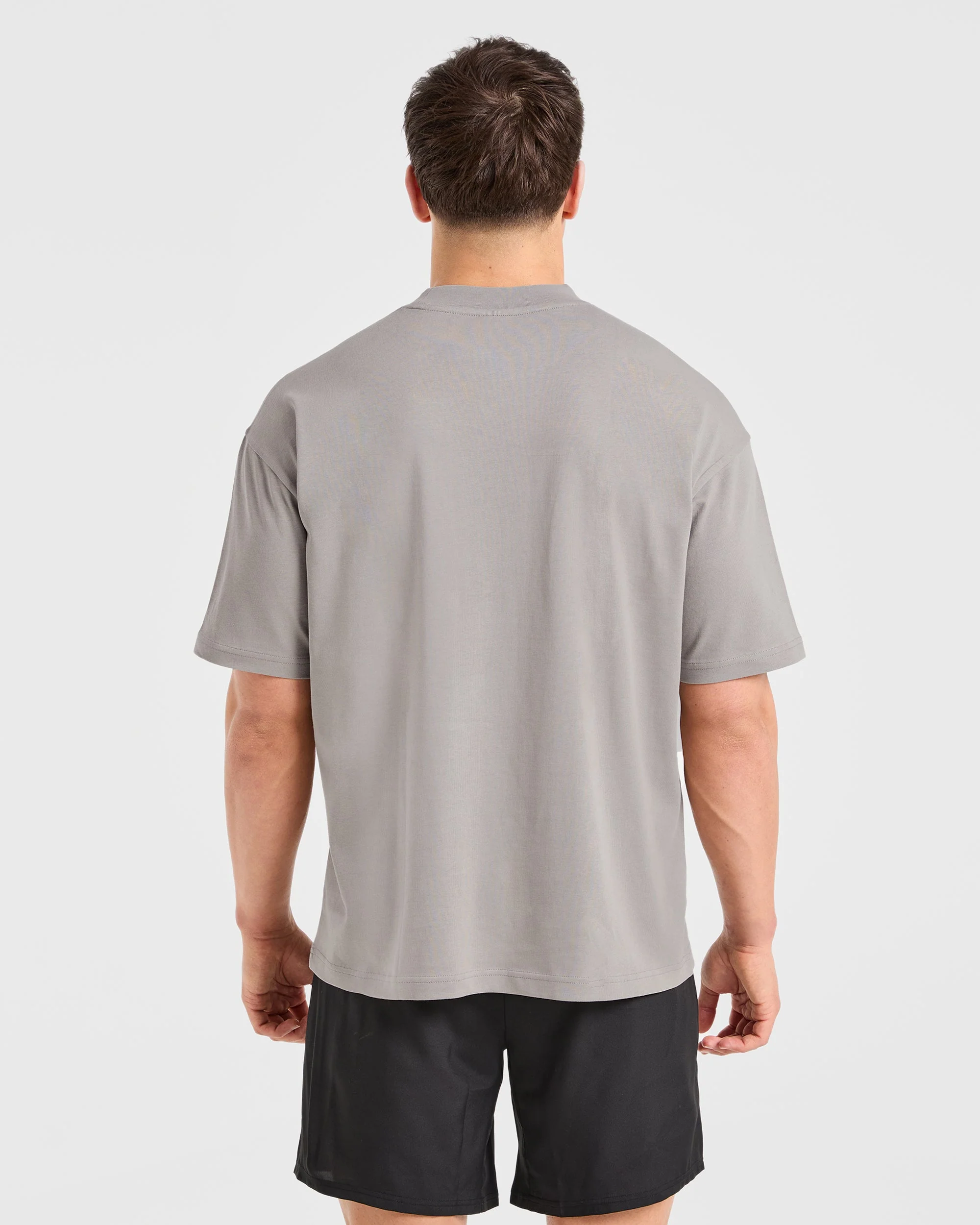Sports Club Dot Oversized T Shirt - Cloud Gris - Image 2