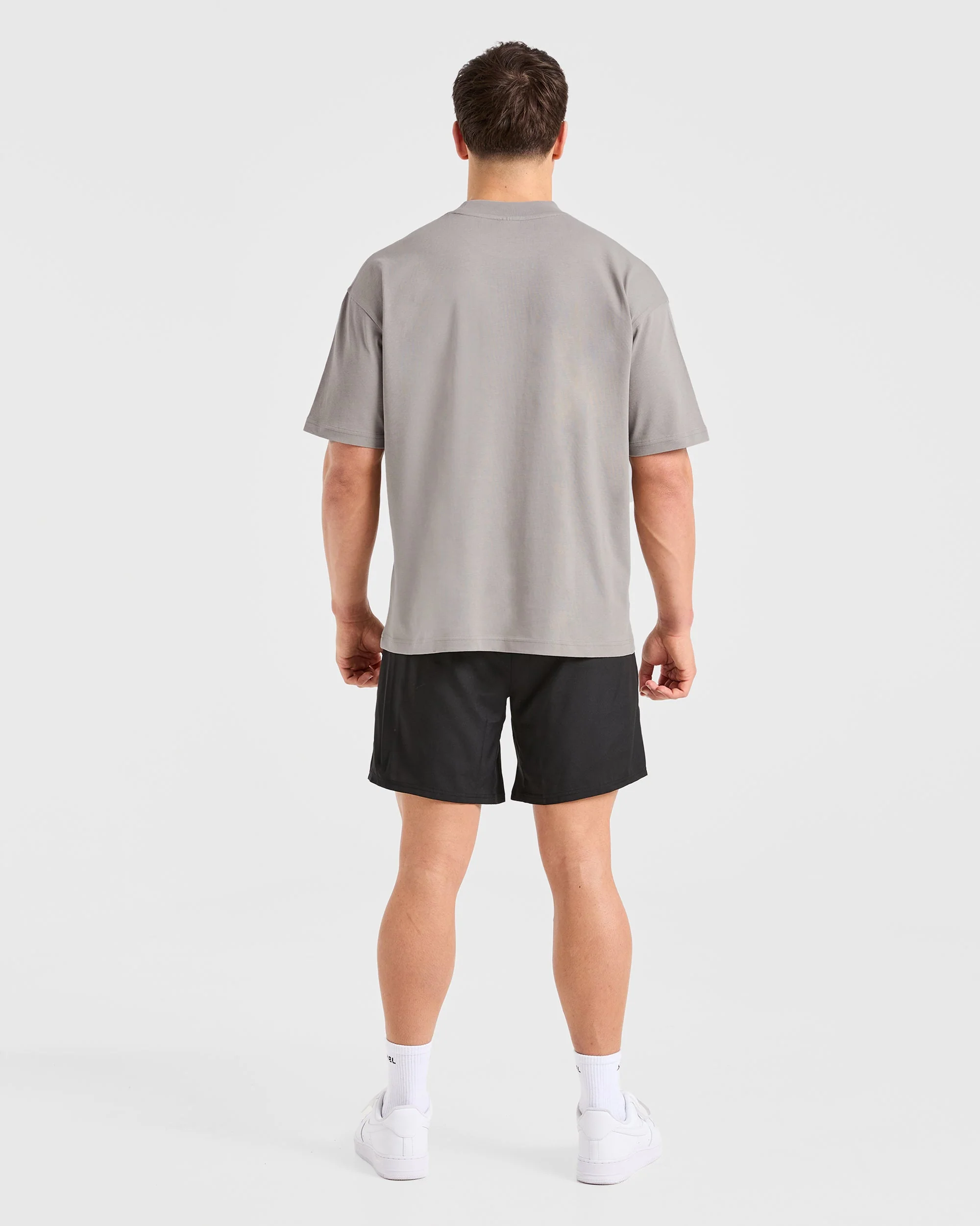 Sports Club Dot Oversized T Shirt - Cloud Gris - Image 4