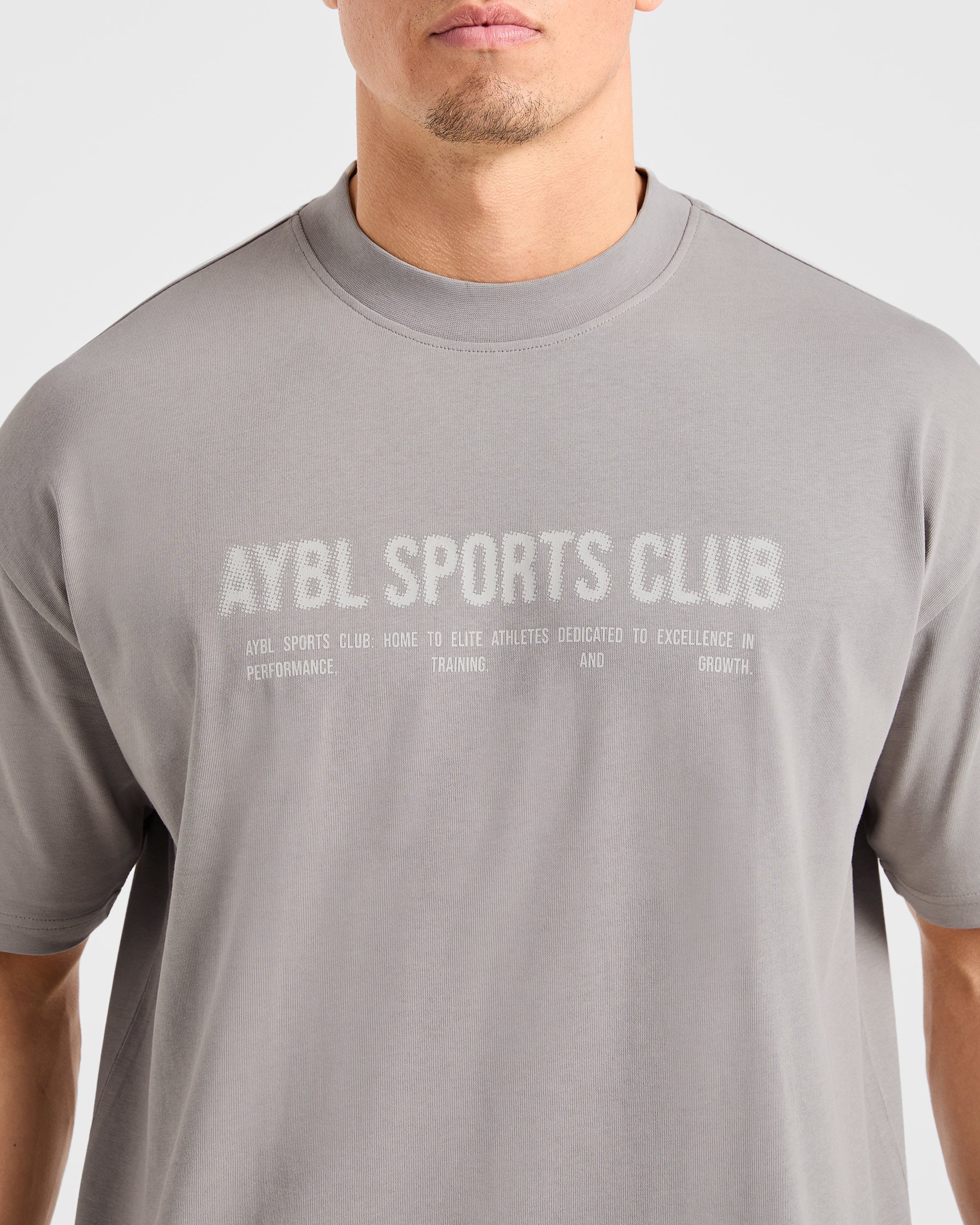 Sports Club Dot Oversized T Shirt - Cloud Gris - Image 6